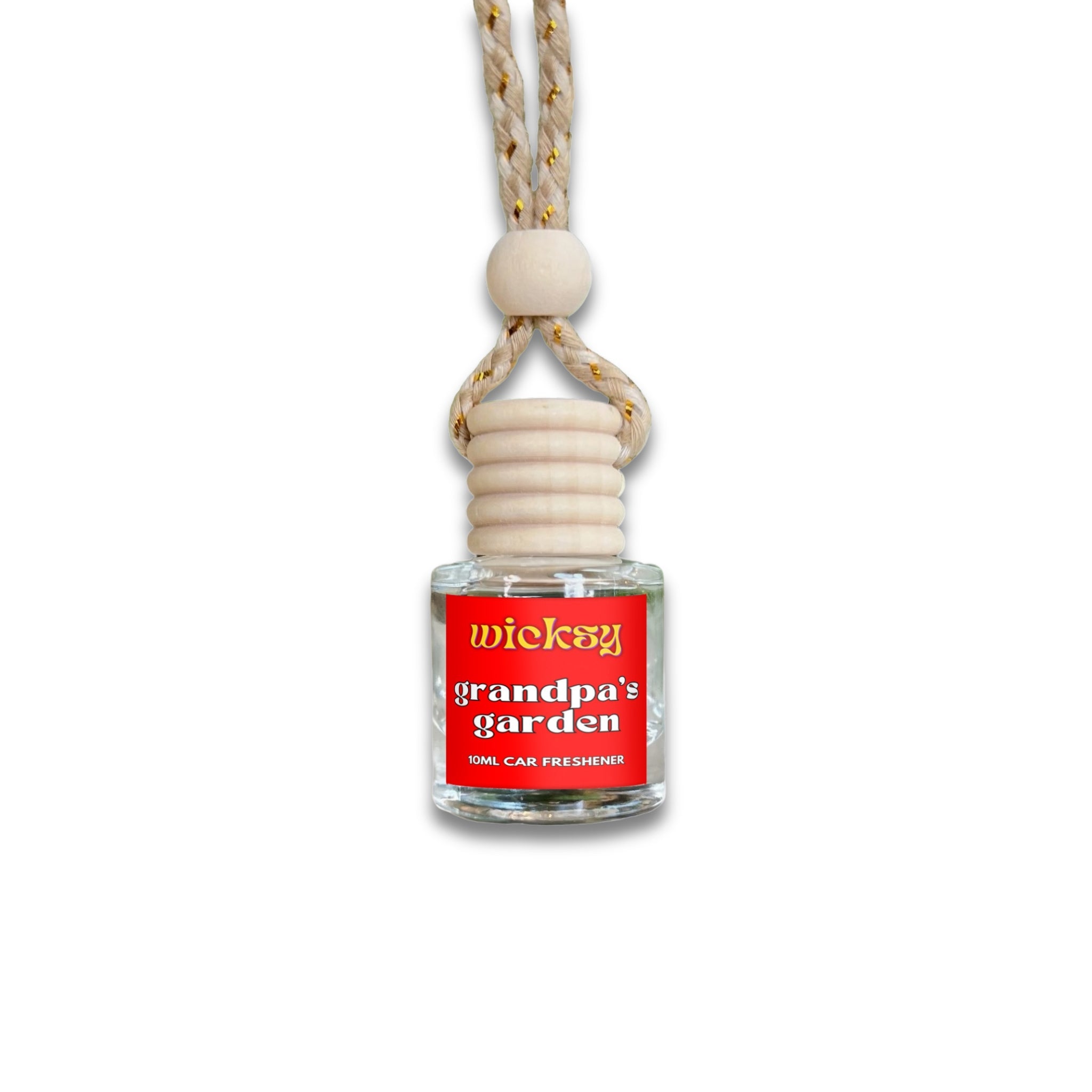 Wicksy 10ml Car Freshener | 60+ Scents | Refillable, Plant-Based, 3–4 Week Fragrance