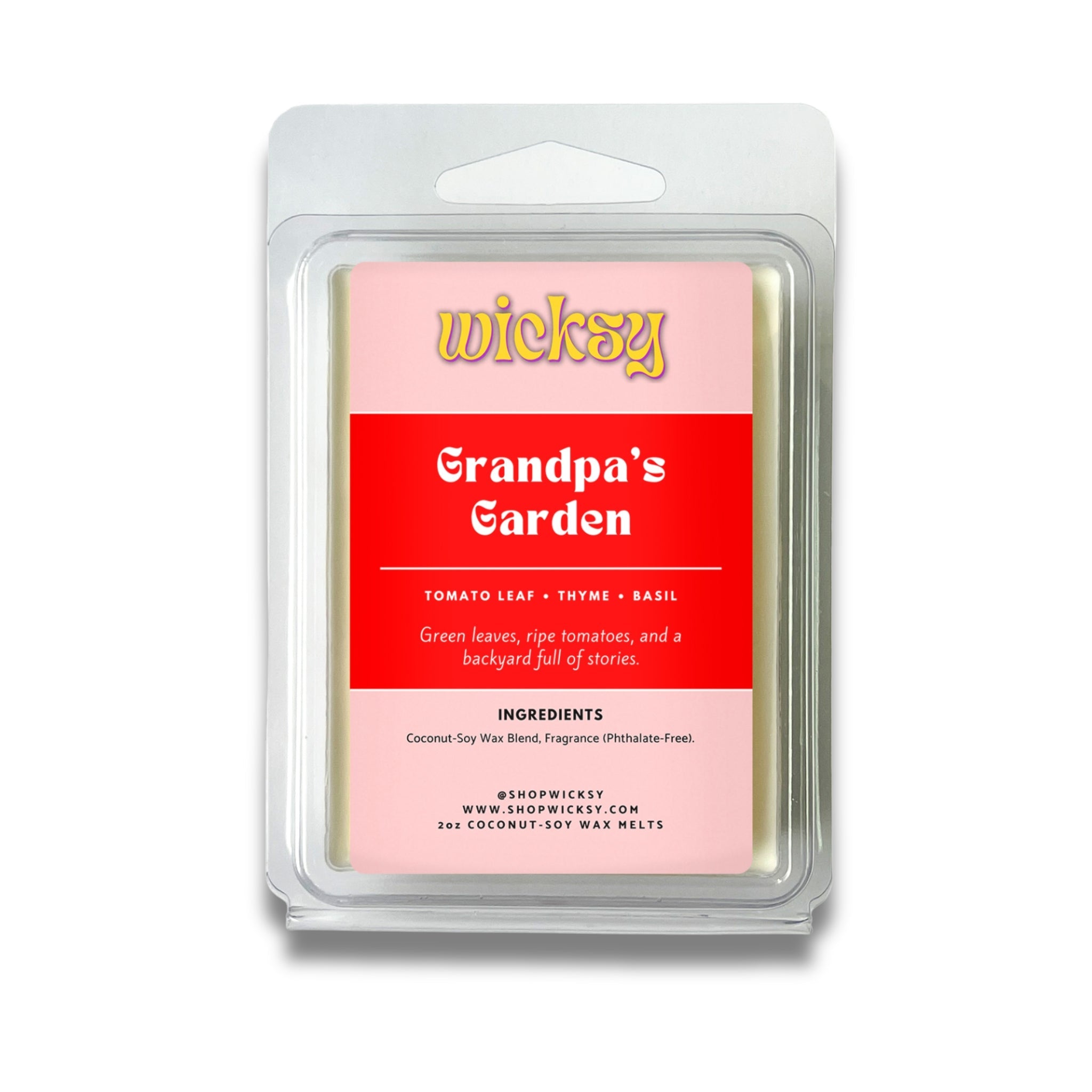 Wicksy 2oz Wax Melts | 60+ Scents | Flame-Free Coconut-Soy, Clean Fragrance