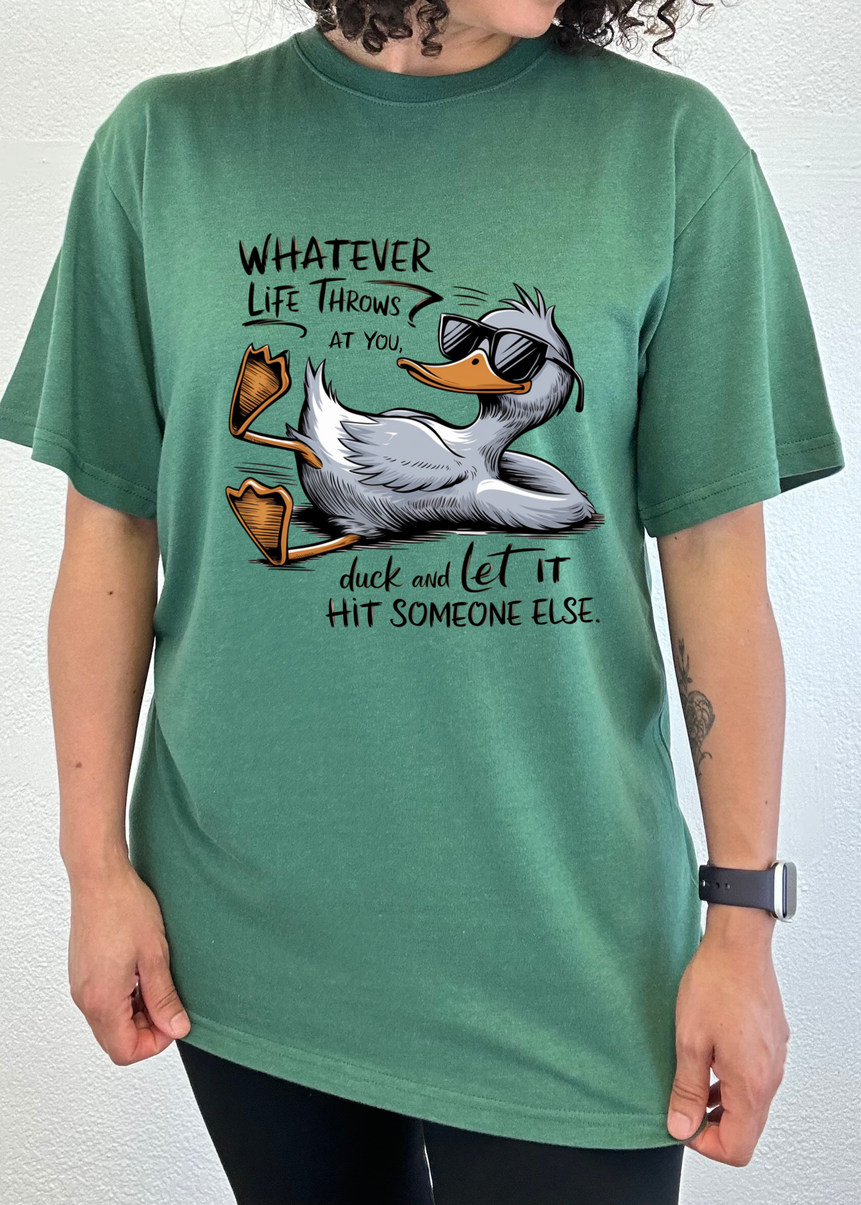 "Whatever Life Throws at You" Unisex Bamboo/Cotton Graphic Tee | 15 Colors | S–XXL