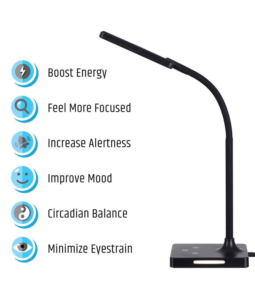 Charge Up Circadian LED Desk Lamp (Set of 2)  21"H