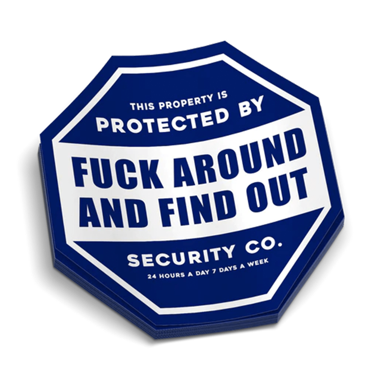 FAFO Security — Funny Hard Hat Vinyl Decal