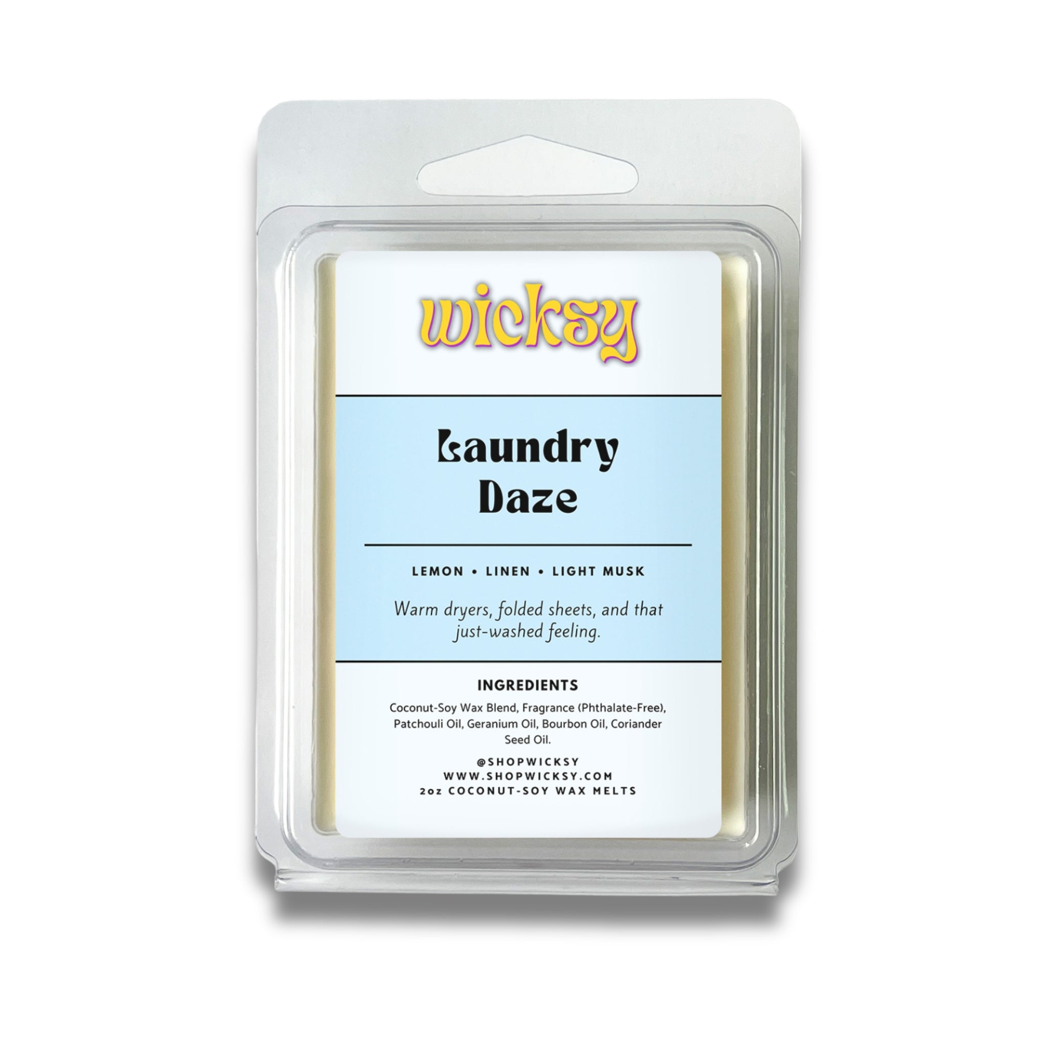 Wicksy 2oz Wax Melts | 60+ Scents | Flame-Free Coconut-Soy, Clean Fragrance
