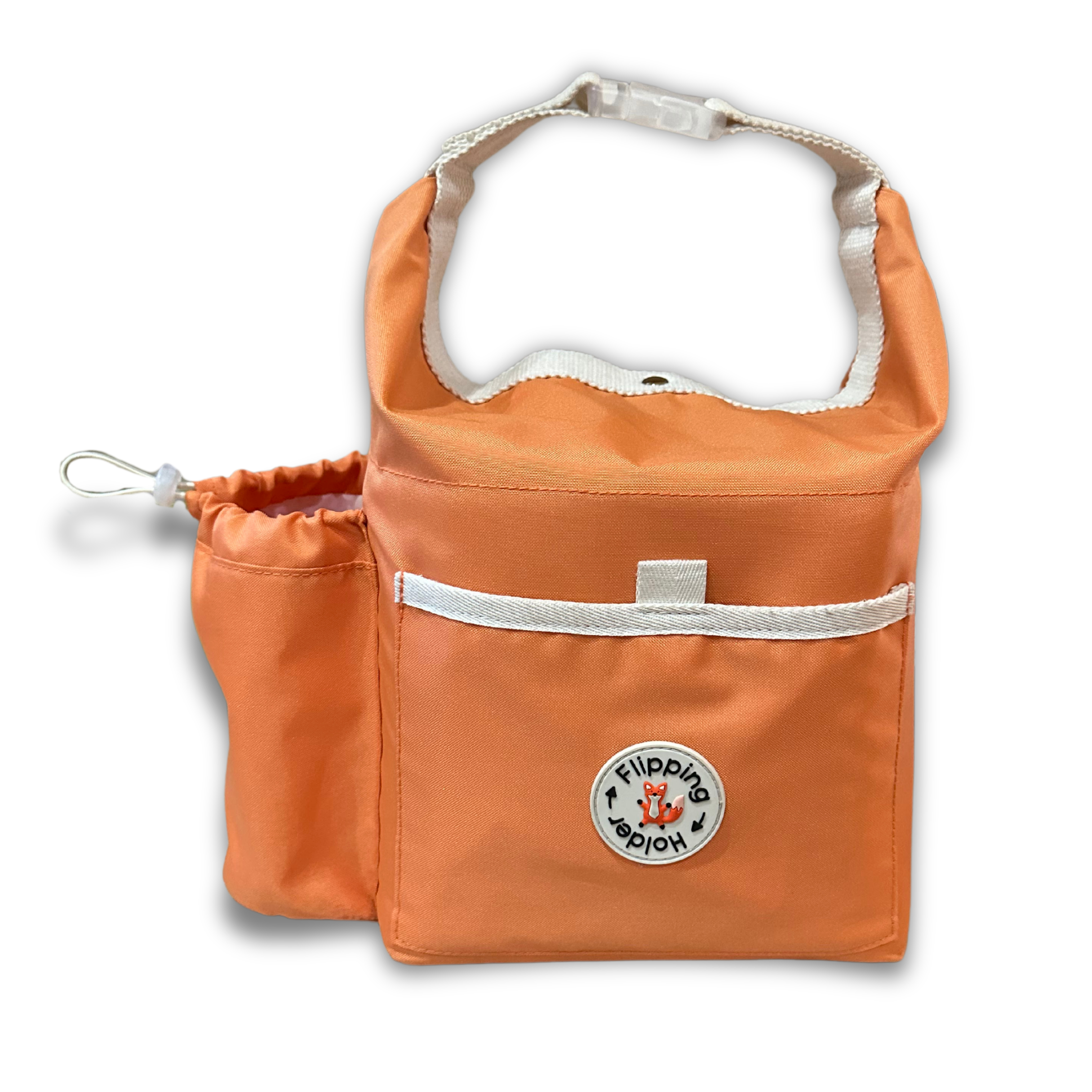 Kühltasche mit Flaschentasche | Umklappbarer Halter