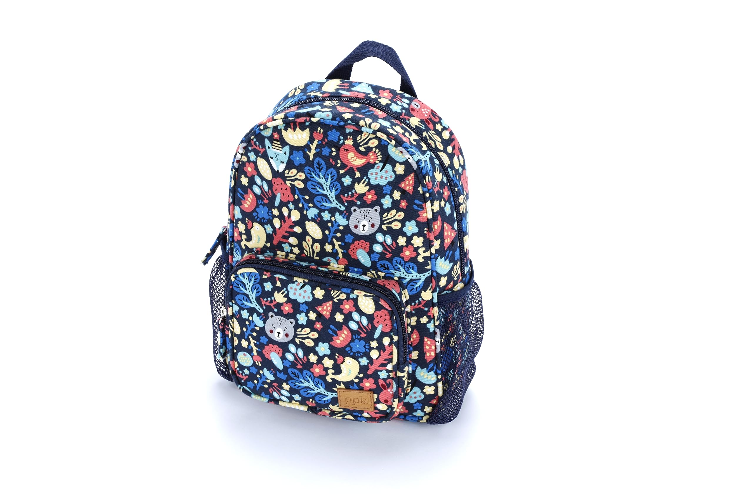 Kids Forest Animals Mini Backpack – Toddler & Preschool Bag in Navy