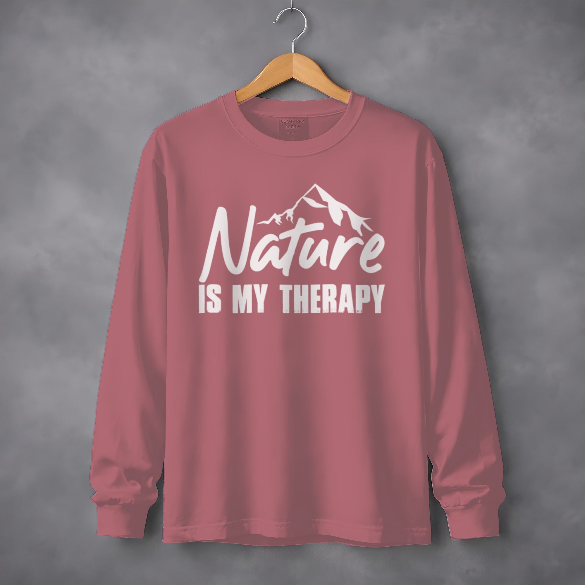 Nature Is My Therapy Mountain Graphic Sweatshirt