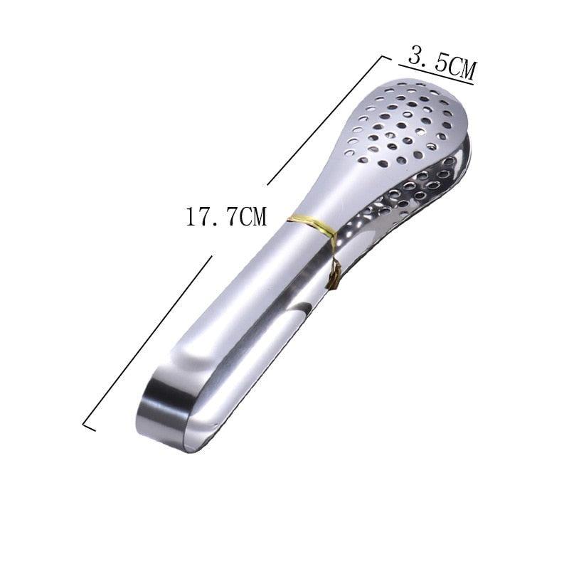 Stainless Steel BBQ & Kitchen Tongs – Heat Resistant Hollow-Out Food Tongs