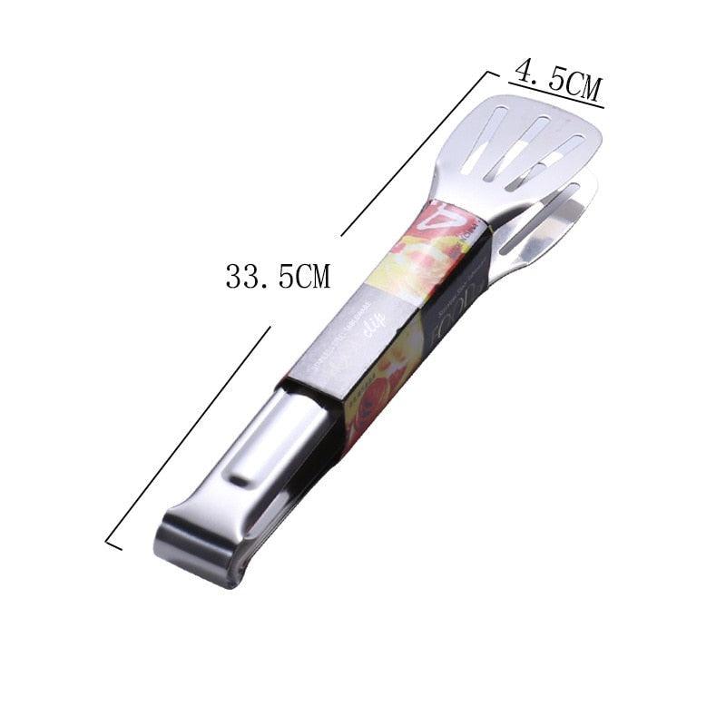 Stainless Steel BBQ & Kitchen Tongs – Heat Resistant Hollow-Out Food Tongs