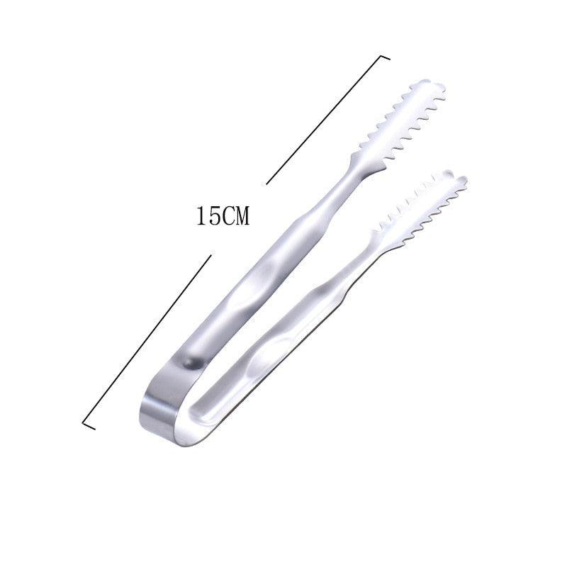 Stainless Steel BBQ & Kitchen Tongs – Heat Resistant Hollow-Out Food Tongs