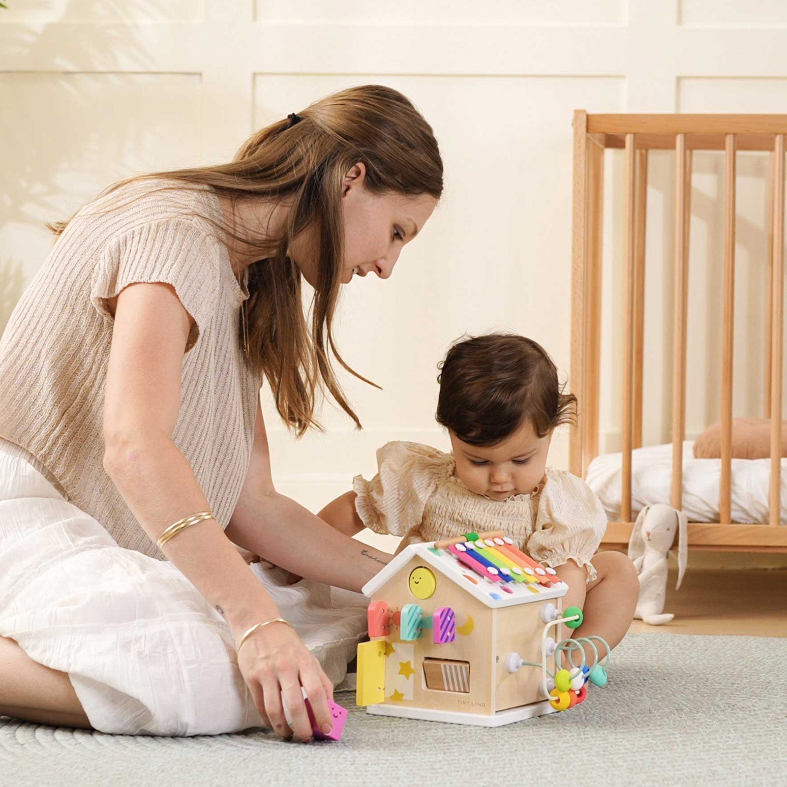 Montessori Activity Cube for Babies & Toddlers – 6-Sided Sensory Learning Toy