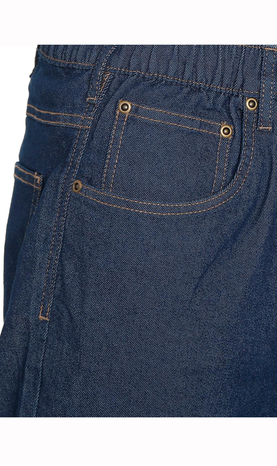 Men’s Pull-On Denim Pants – Elastic Waist, Lightweight | Spring & Summer