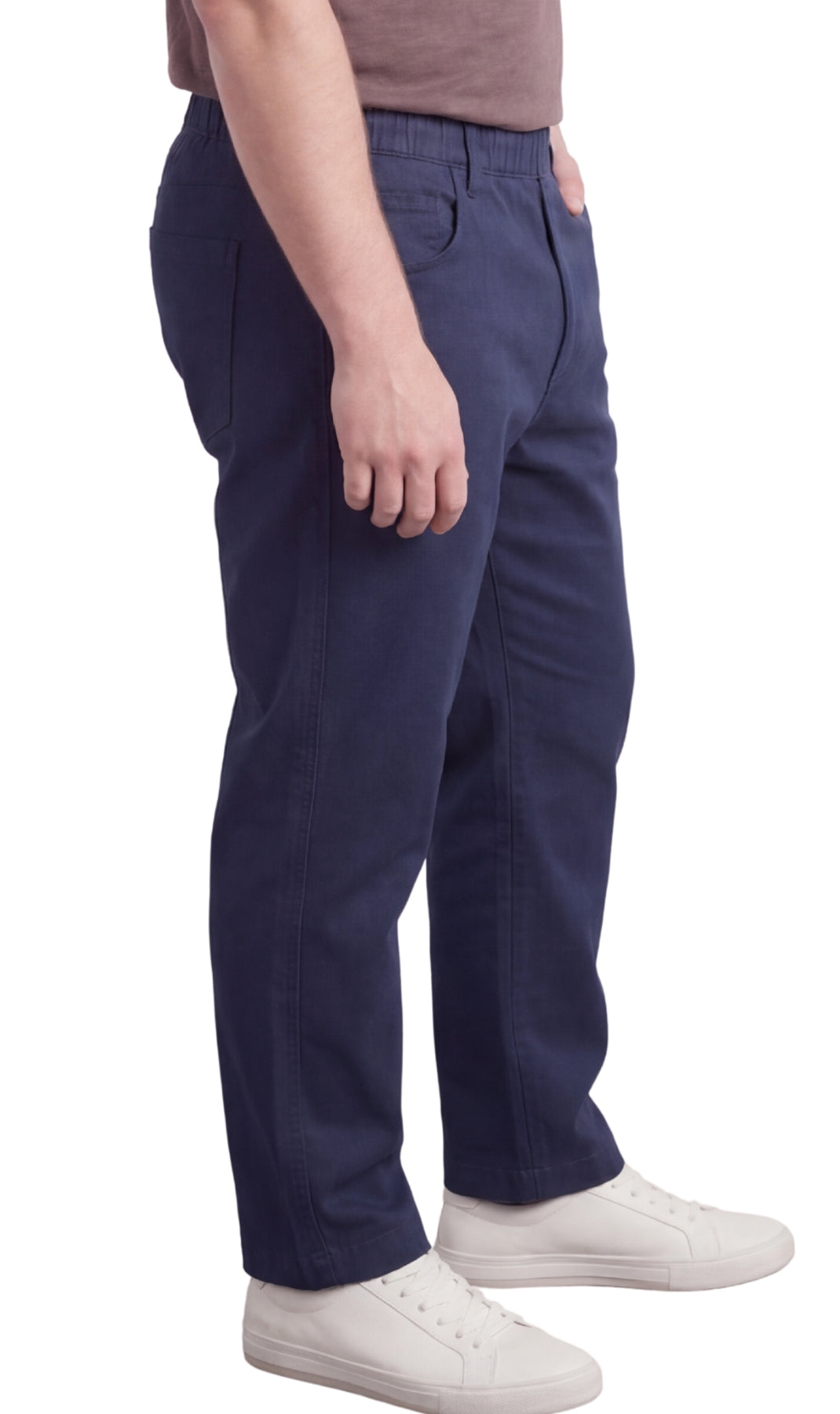 Men’s Pull-On Denim Pants – Elastic Waist, Lightweight | Spring & Summer