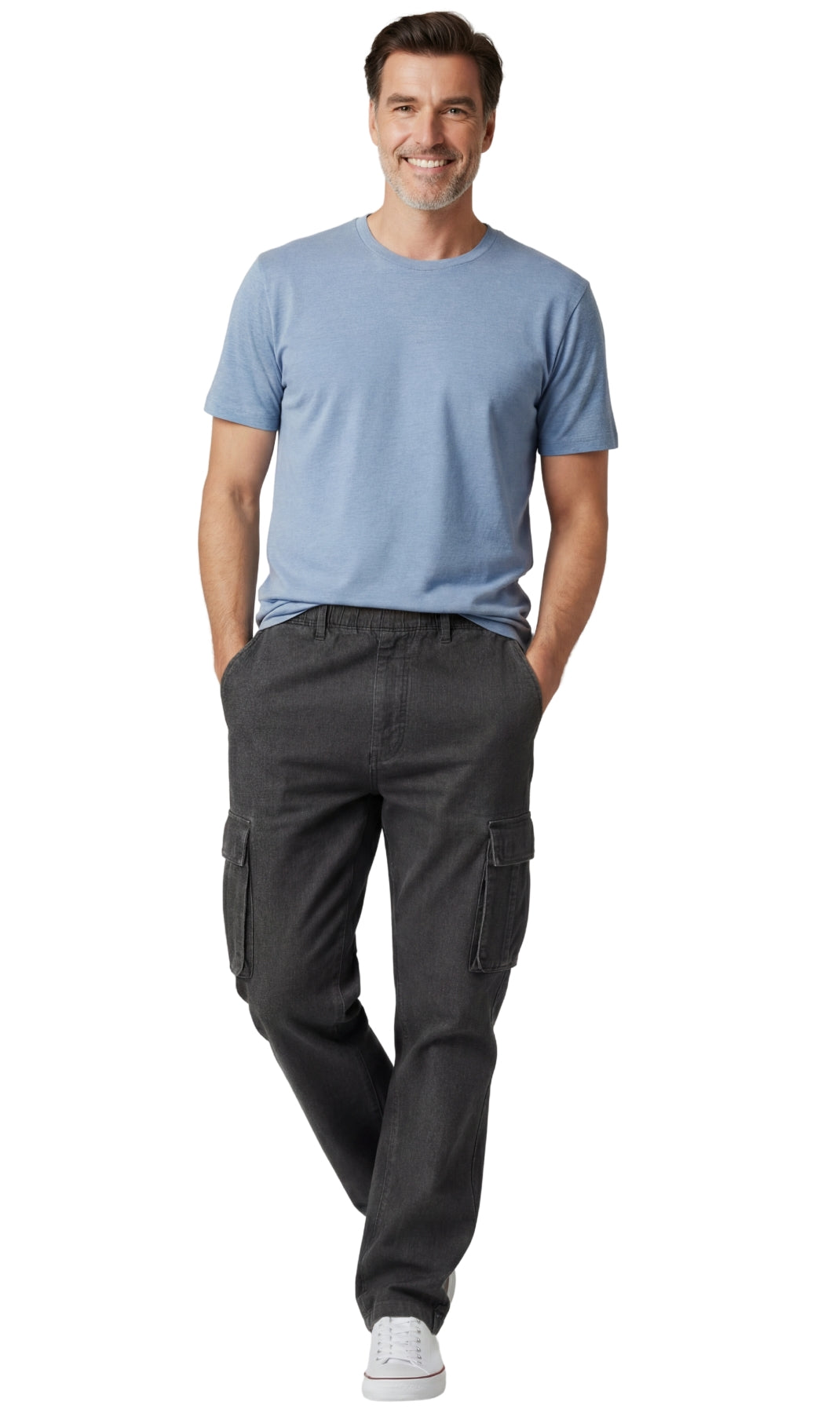 Herren-Schlupf-Cargohose – Relaxed Fit mit doppelten Cargotaschen | Street-Ready Style