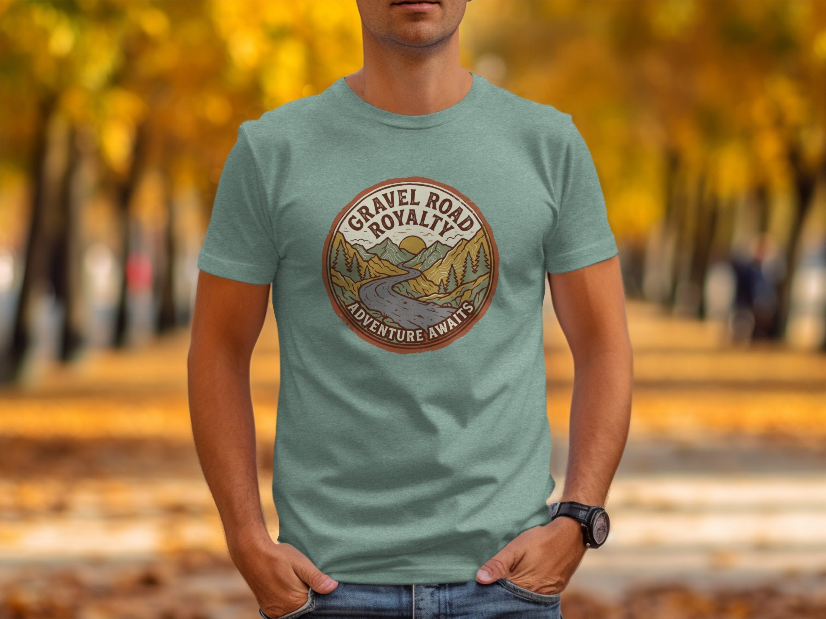 Gravel Road Royalty – Vintage Adventure Graphic T-Shirt