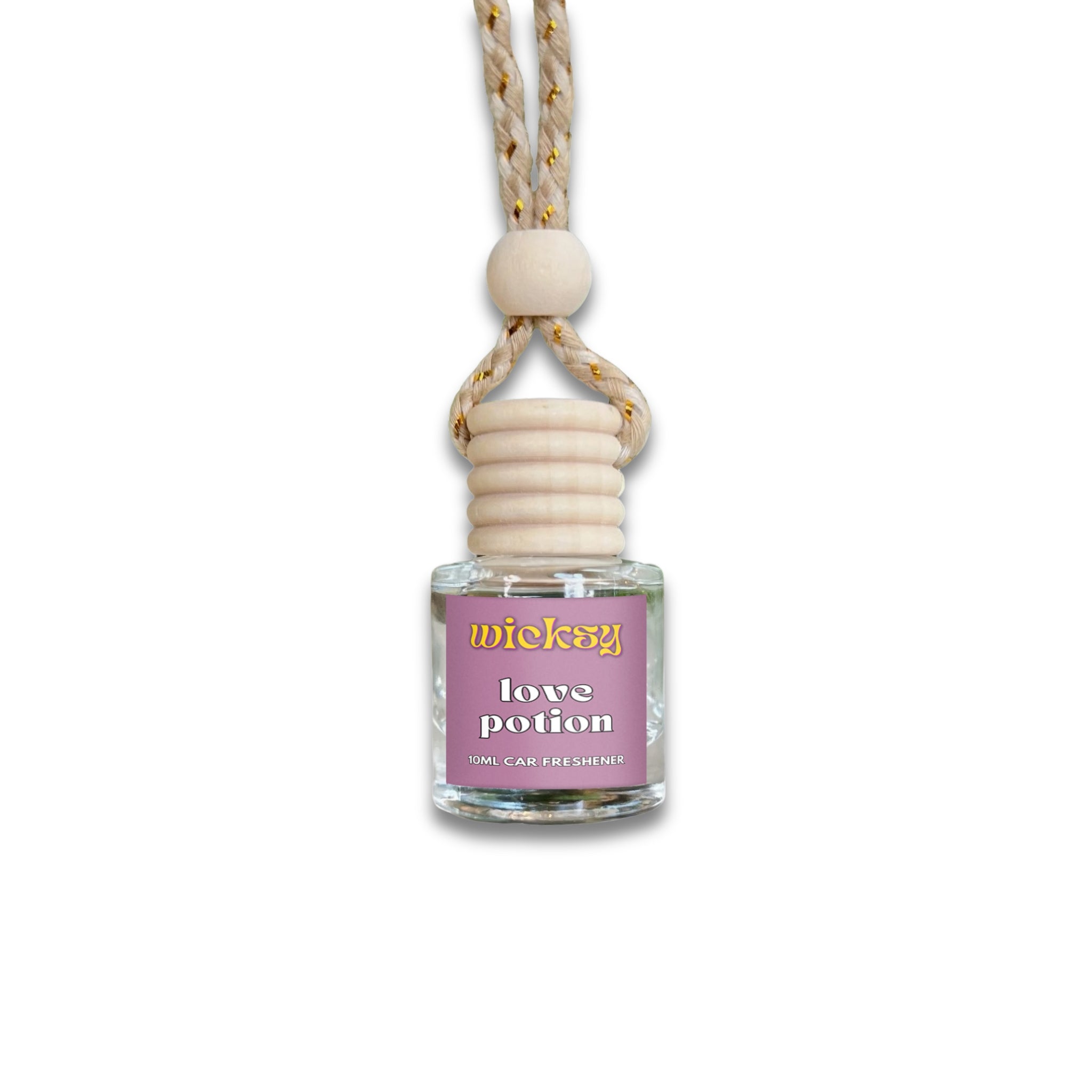 Wicksy 10ml Car Freshener | 60+ Scents | Refillable, Plant-Based, 3–4 Week Fragrance