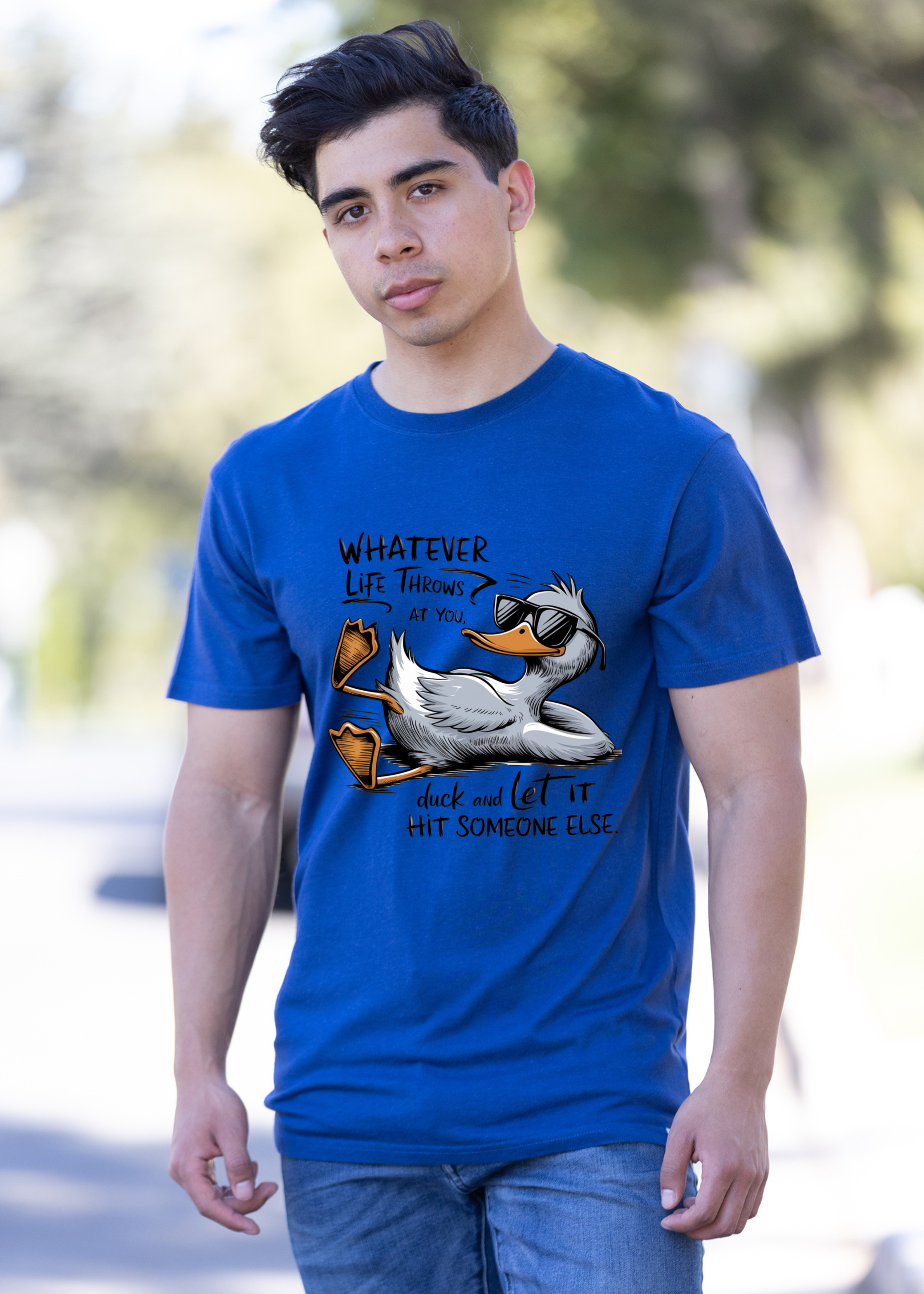"Whatever Life Throws at You" Unisex Bamboo/Cotton Graphic Tee | 15 Colors | S–XXL