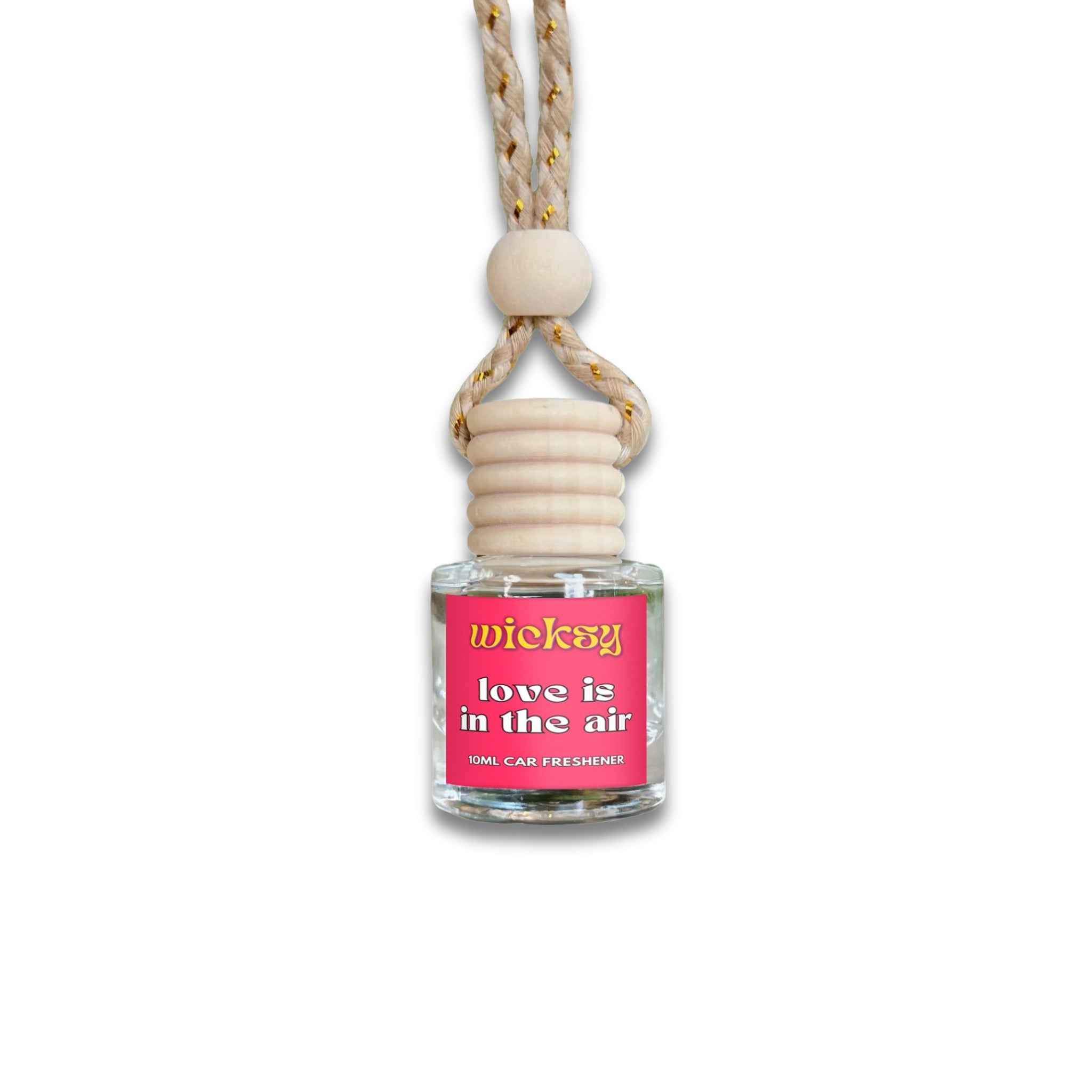 Wicksy 10ml Car Freshener | 60+ Scents | Refillable, Plant-Based, 3–4 Week Fragrance