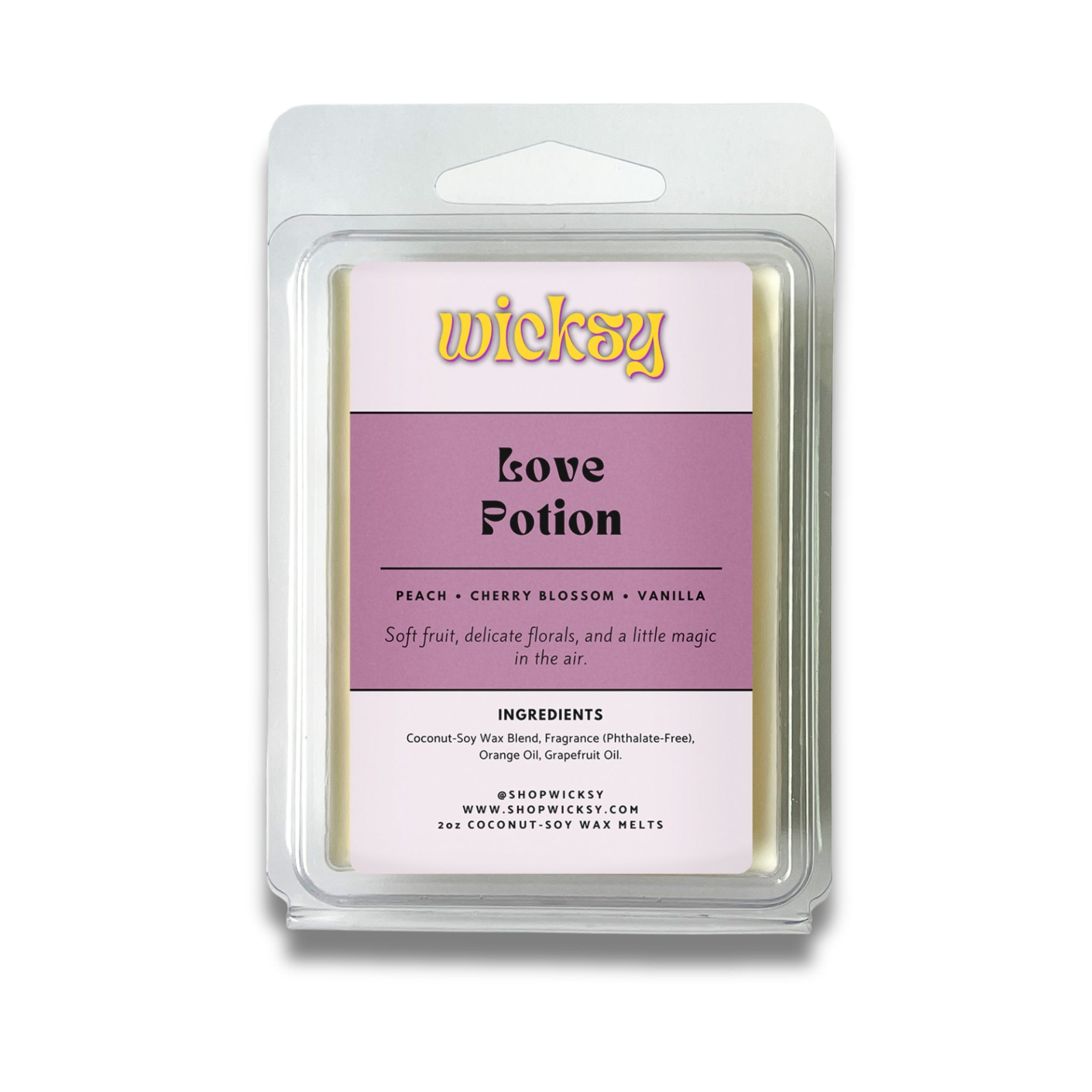 Wicksy 2oz Wax Melts | 60+ Scents | Flame-Free Coconut-Soy, Clean Fragrance