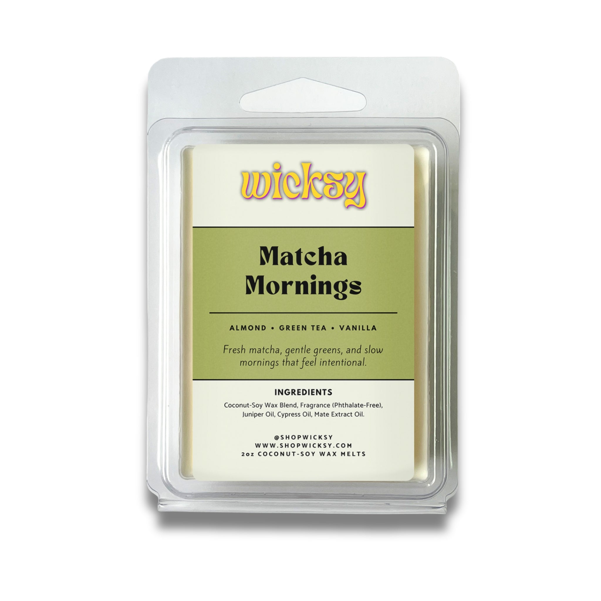 Wicksy 2oz Wax Melts | 60+ Scents | Flame-Free Coconut-Soy, Clean Fragrance