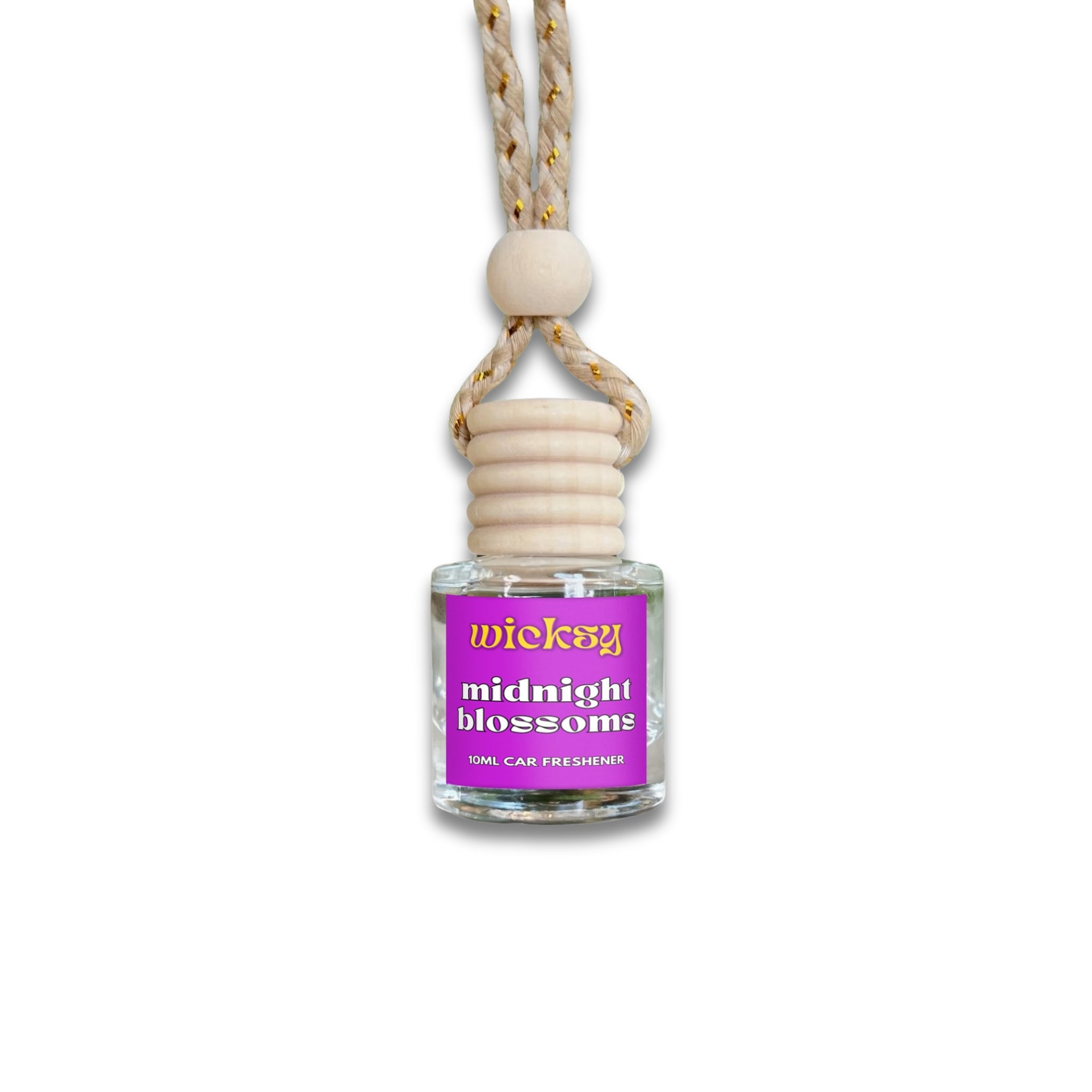 Wicksy 10ml Car Freshener | 60+ Scents | Refillable, Plant-Based, 3–4 Week Fragrance