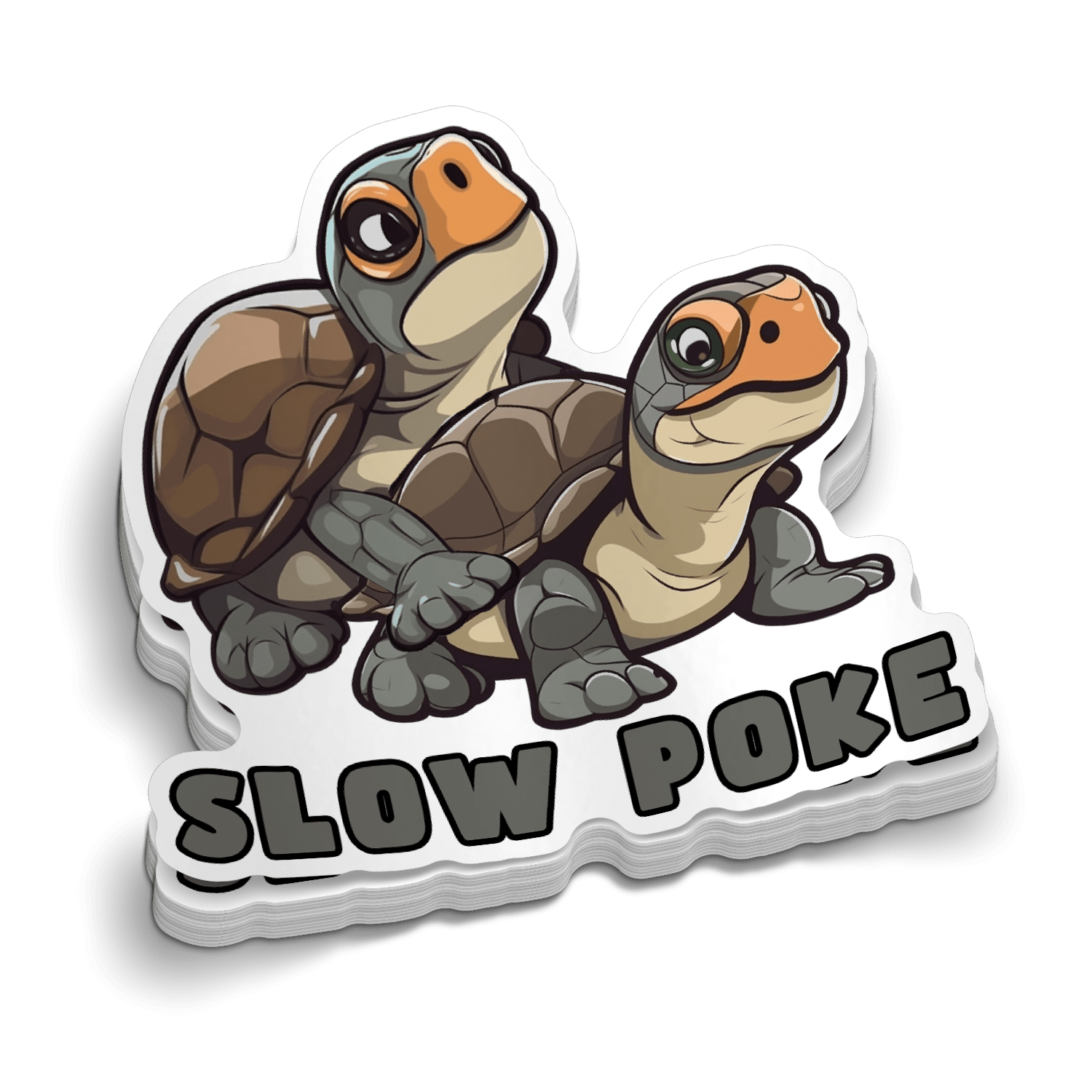 Slow Poke — Funny Blue Collar Hard Hat Vinyl Decal