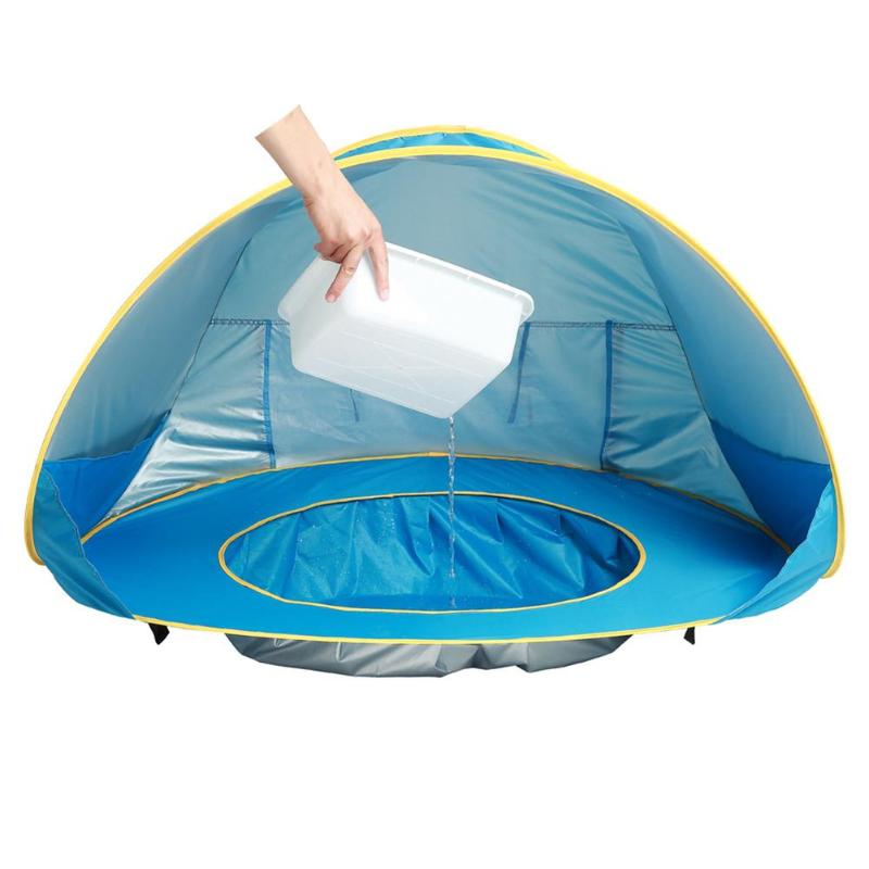 Kids Foldable Beach & Pool Splash Tent – UV Protection Play Tent for Boys & Girls