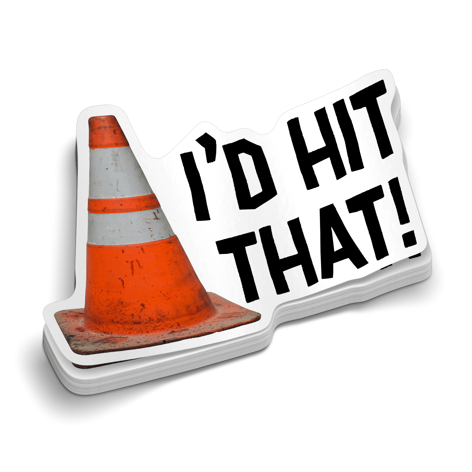 I’d Hit That — Funny Blue Collar Hard Hat Vinyl Decal