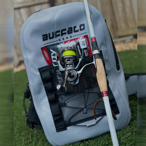 27QT Wasserdichter Angelrucksack mit Rutenhalter