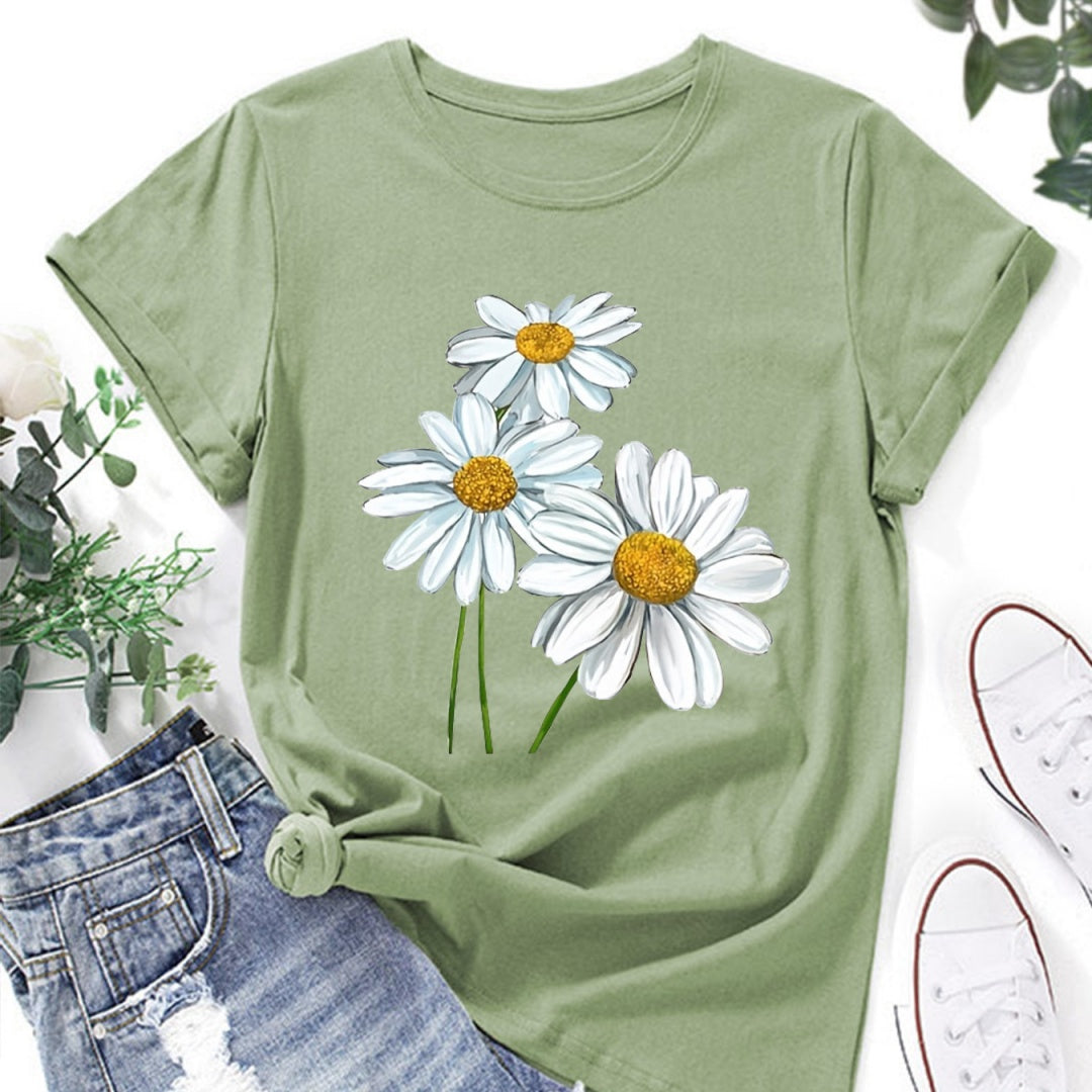 Cartoon Print T-Shirt | Relaxed Fit, 3 Colors | XS–4XL