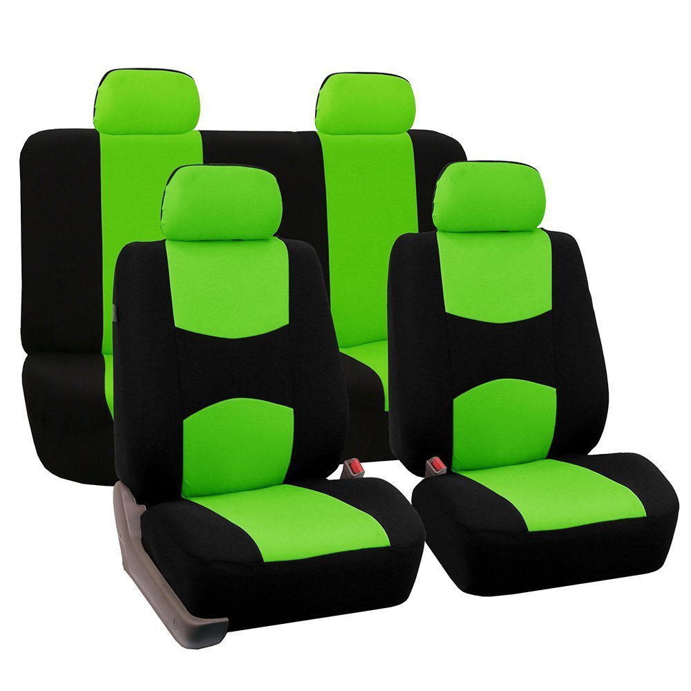 Universal Car Seat Covers Full Set | Bird's Eye Fabric | 8 Colors | 4-Seat
