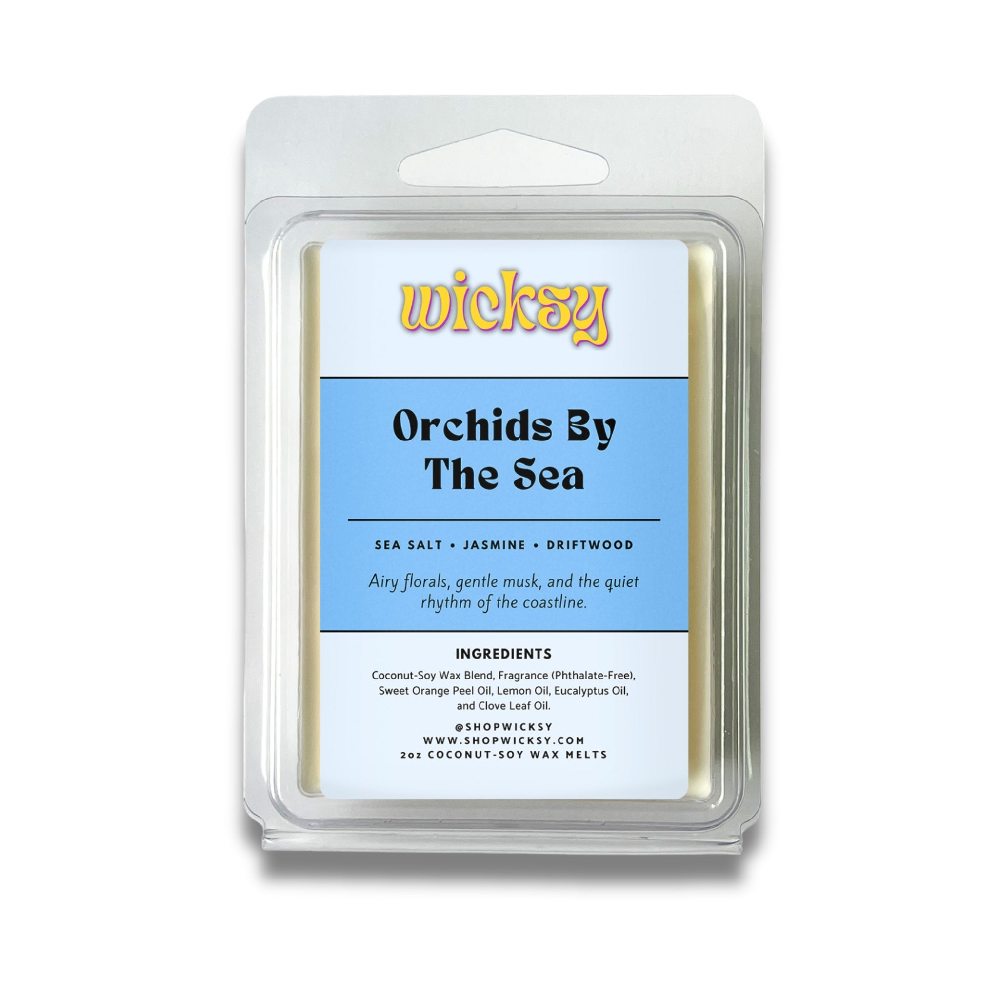 Wicksy 2oz Wax Melts | 60+ Scents | Flame-Free Coconut-Soy, Clean Fragrance