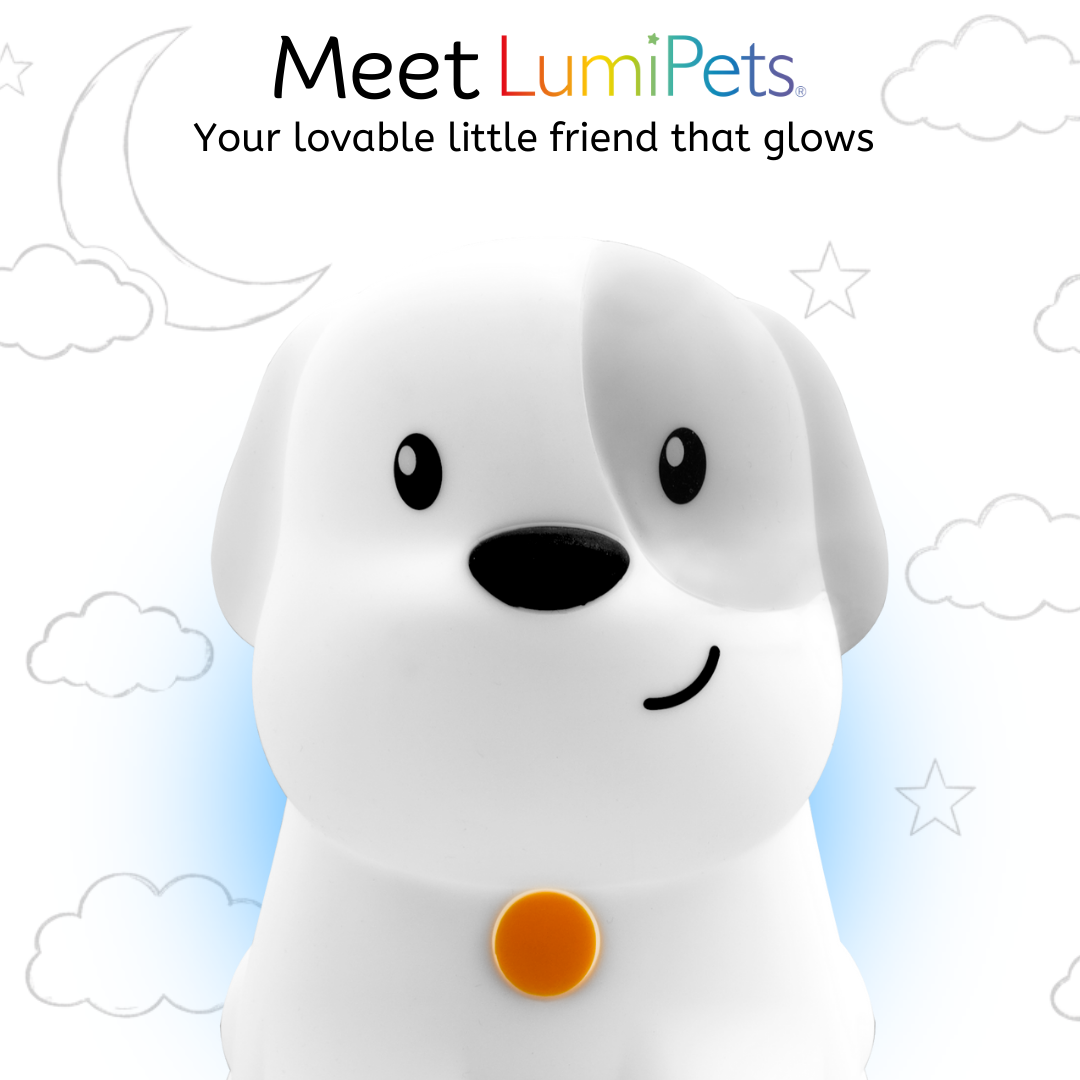 LumiPet Pepper – Puppy Night Light for Kids | Soft Silicone, 9 Colors, USB Rechargeable