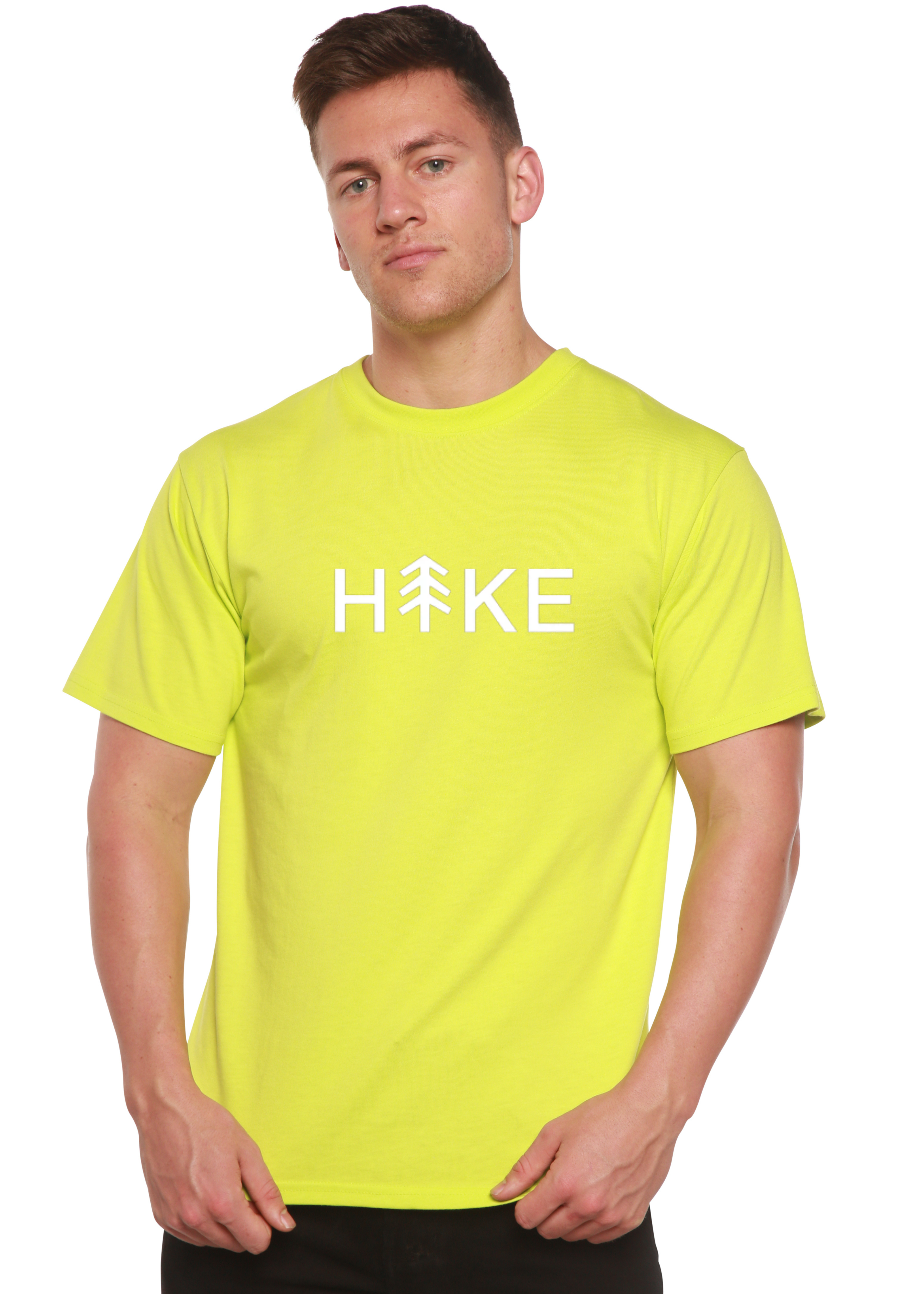 Hike Men's Bamboo Graphic Tee | 70% Bamboo/Cotton | 15 Colors | S–XXL