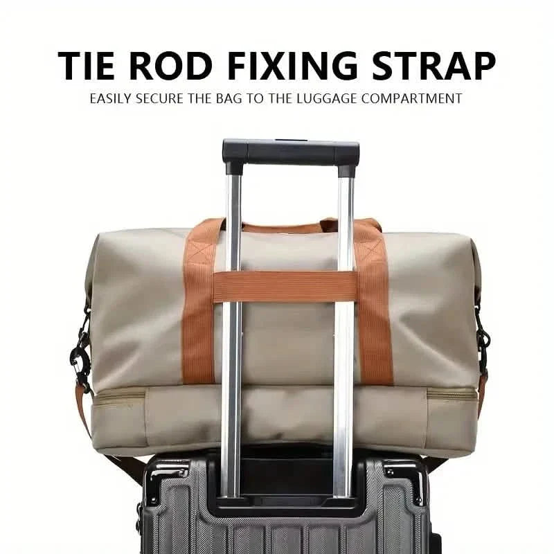 Large Duffel Bag with Shoe Compartment – Foldable & Lightweight