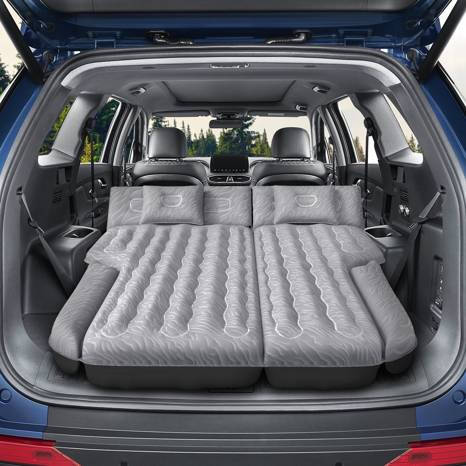 Umbrauto SUV Air Mattress 1.0 — Inflatable Car Camping Bed, Gray