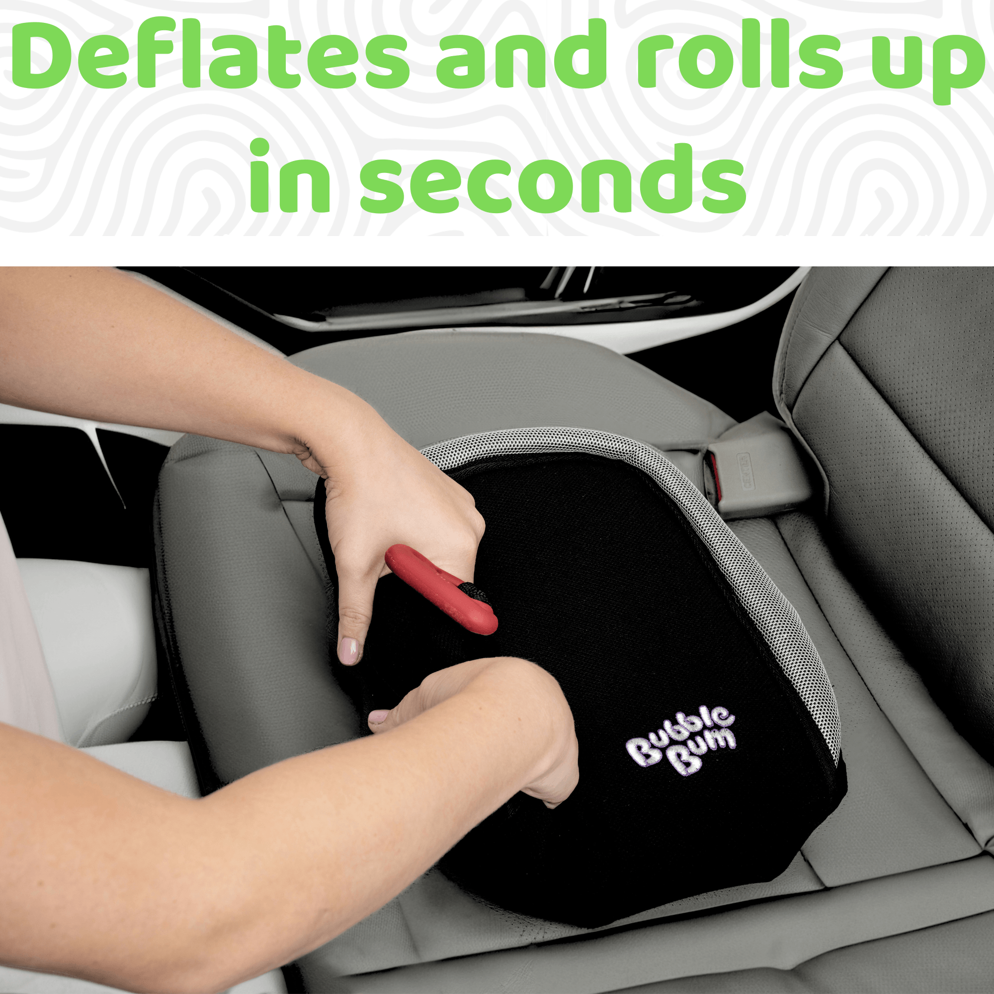 BubbleBum Inflatable Car Booster Seat – Ages 4–11 | Award-Winning Travel Booster