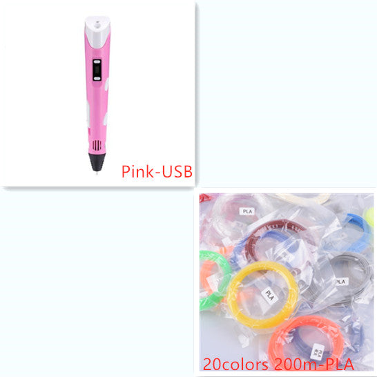 3D Printing Pen for Kids — 2nd Generation Graffiti Art Pen with PLA Filament