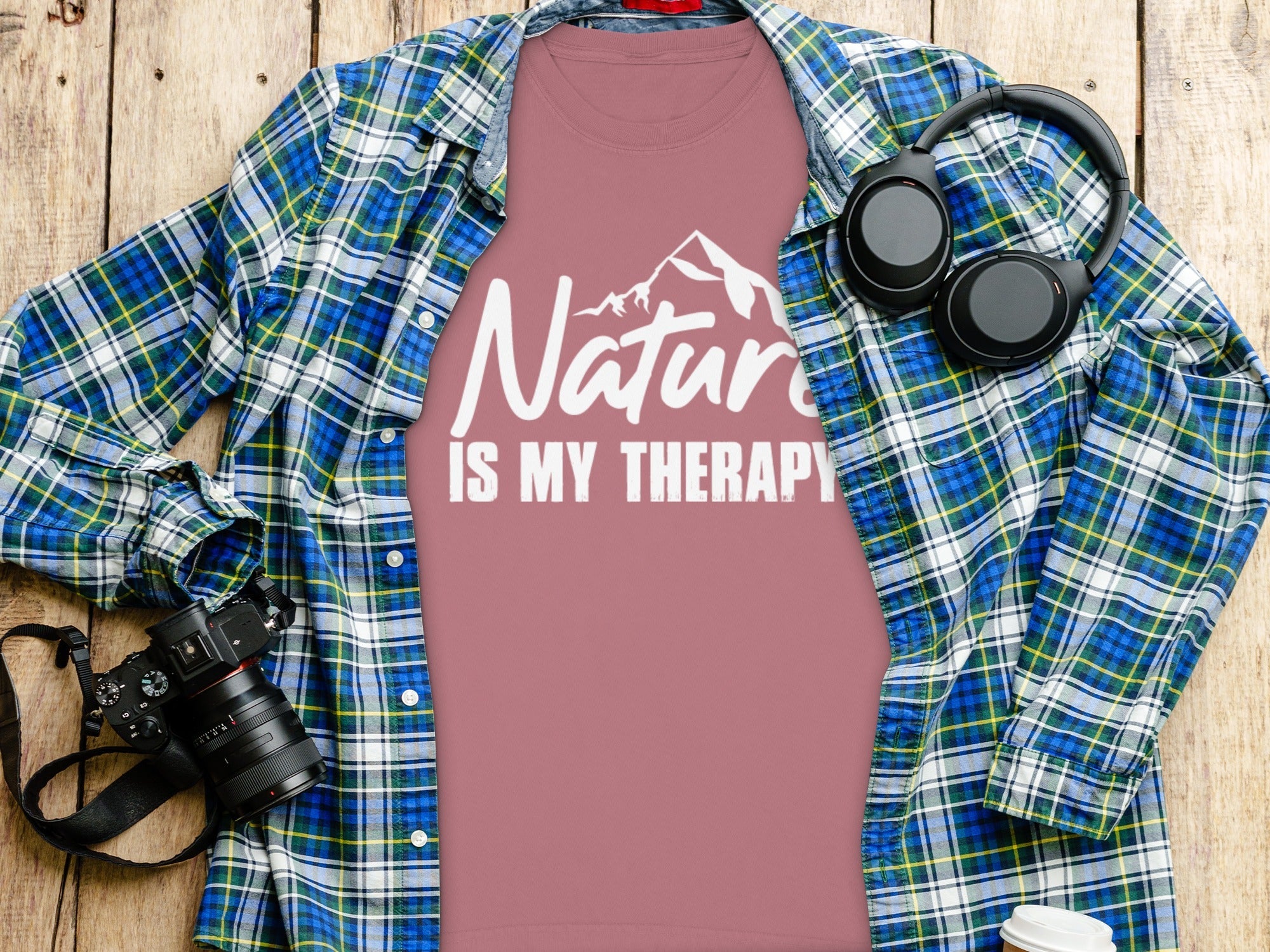 Nature Is My Therapy Mountain Graphic Sweatshirt