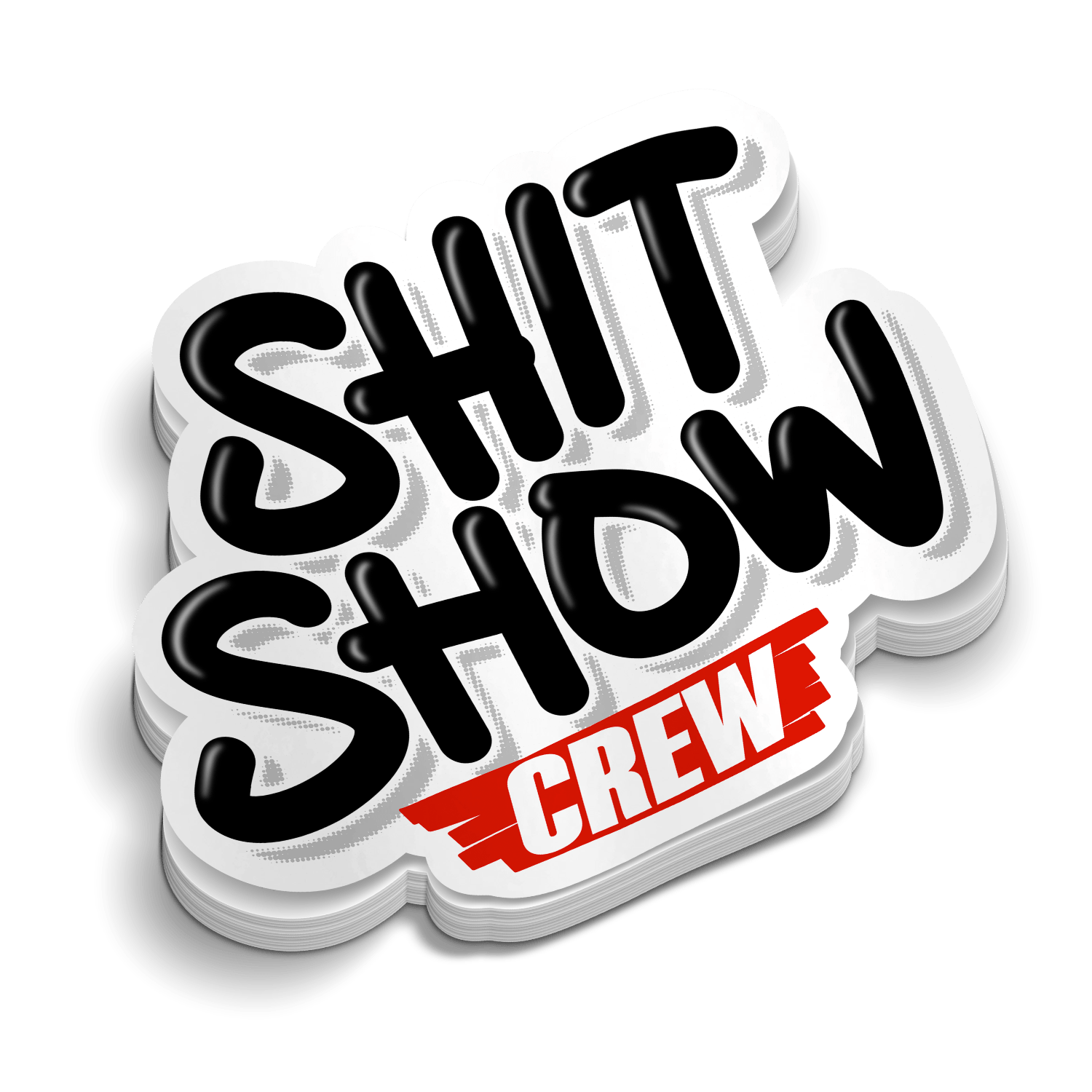 Shit Show Crew — Funny Blue Collar Hard Hat Vinyl Decal
