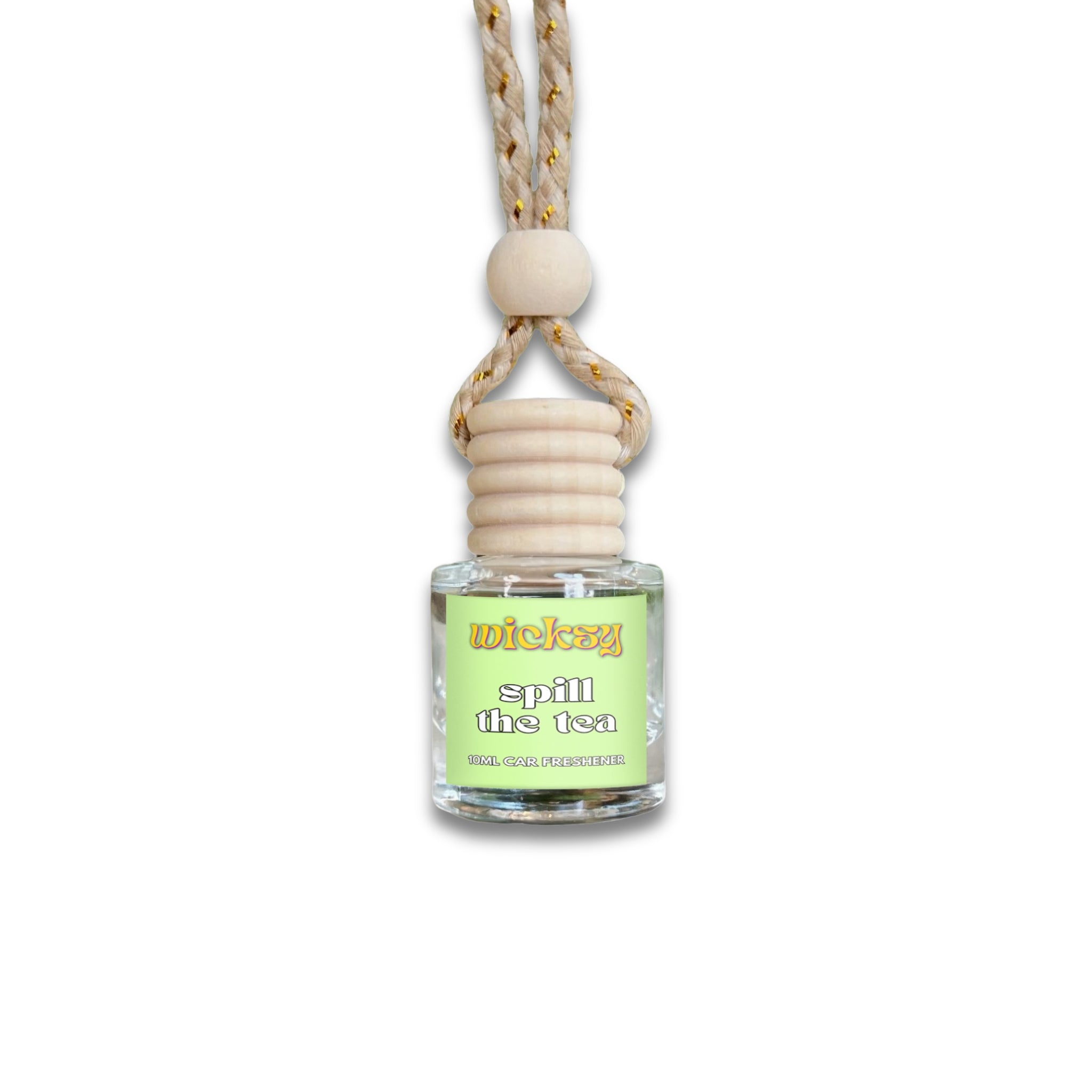 Wicksy 10ml Car Freshener | 60+ Scents | Refillable, Plant-Based, 3–4 Week Fragrance