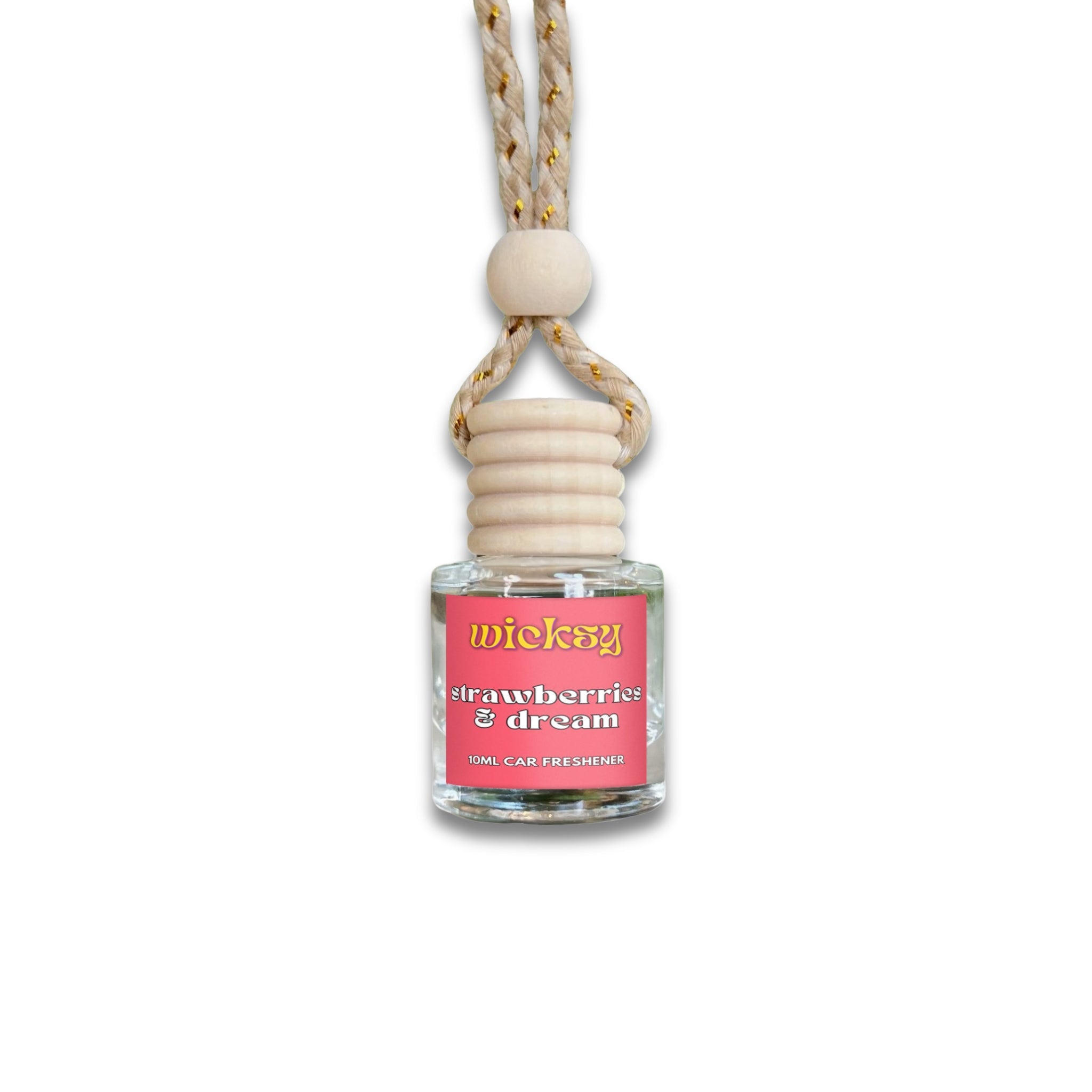Wicksy 10ml Car Freshener | 60+ Scents | Refillable, Plant-Based, 3–4 Week Fragrance