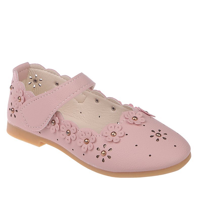 Girls Casual Flat Sneakers | Lightweight EVA Slip-On Shoes | Pink & White