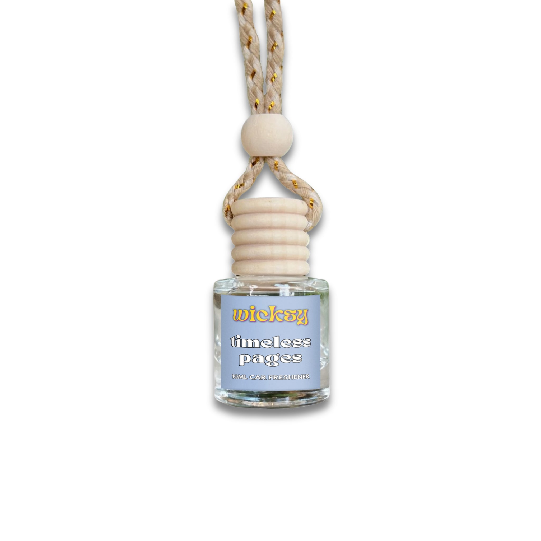 Wicksy 10ml Car Freshener | 60+ Scents | Refillable, Plant-Based, 3–4 Week Fragrance