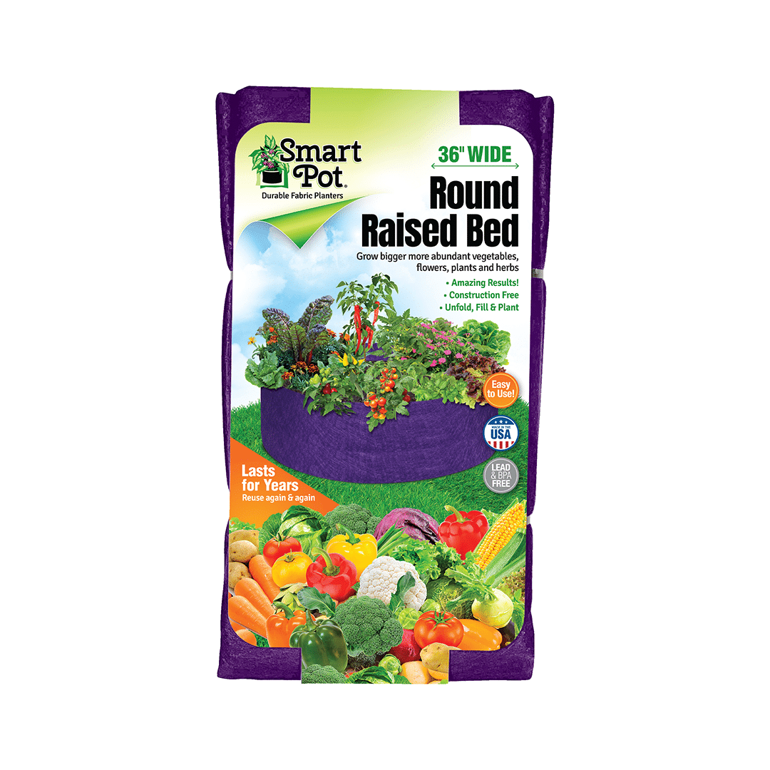 Smart Pot Round Raised Bed | Fabric Raised Garden Bed | 24", 36" & 50"