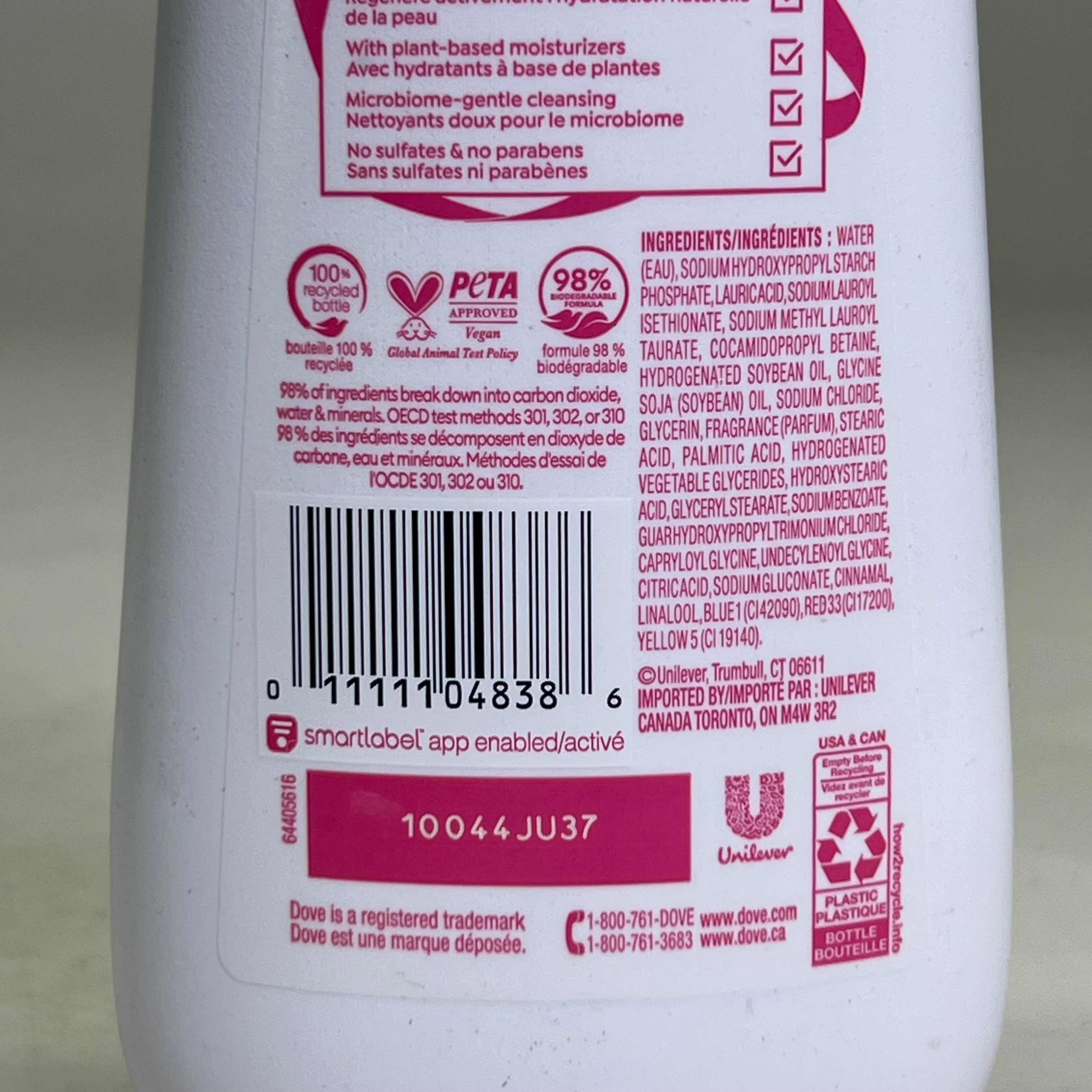 Dove Duschgel „Sugar Cookie & Streusel“ | Limitierte Edition, 2er-Pack | je 591 ml
