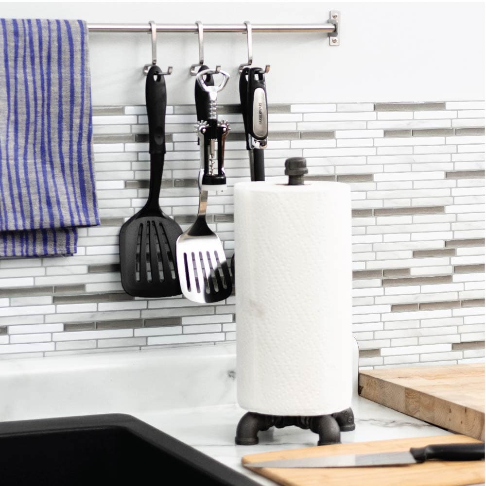 PIPE DECOR Industrial Farmhouse Paper Towel Holder DIY Kit