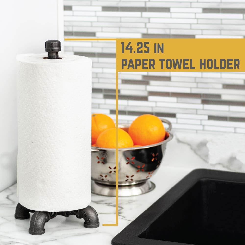 PIPE DECOR Industrial Farmhouse Paper Towel Holder DIY Kit