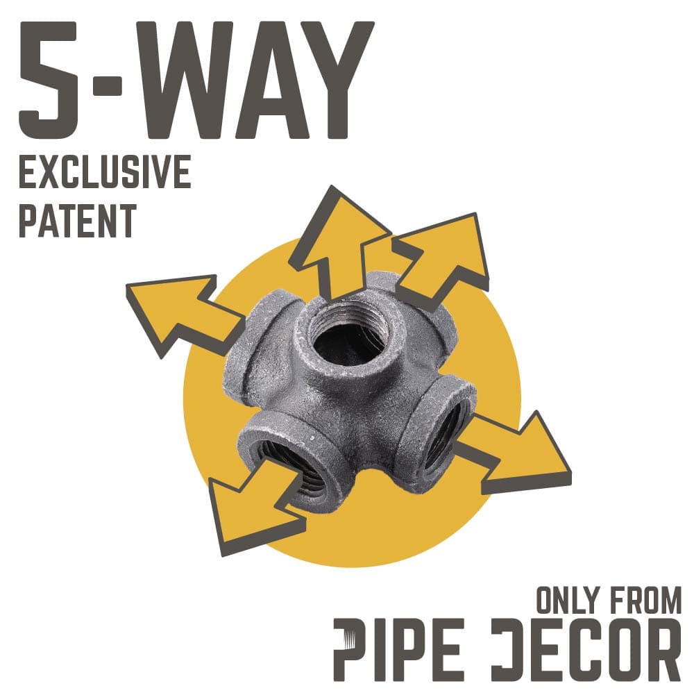 PIPE DECOR Industrial Farmhouse Paper Towel Holder DIY Kit