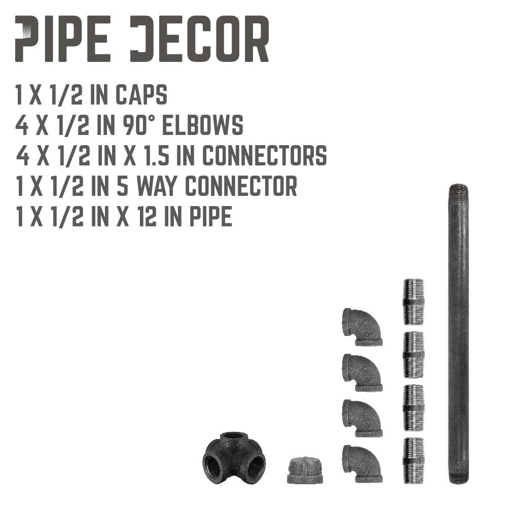 PIPE DECOR Industrial Farmhouse Paper Towel Holder DIY Kit