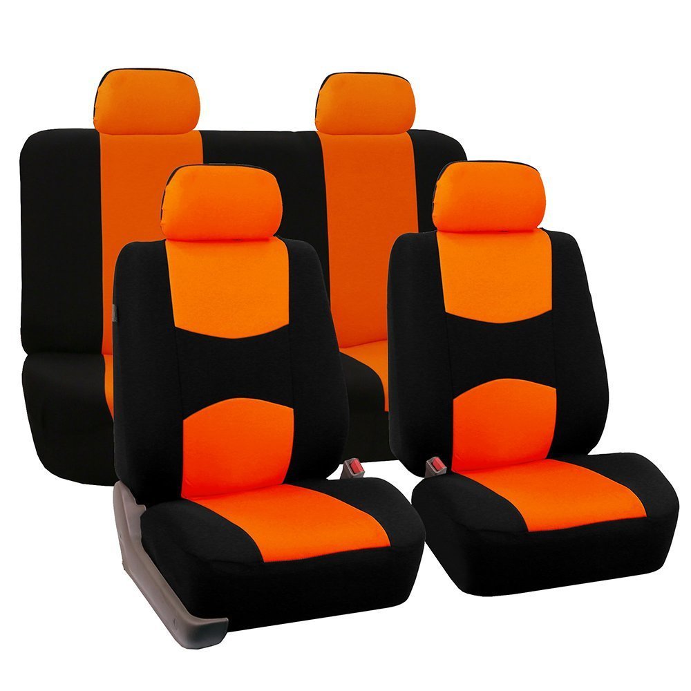 Universal Car Seat Covers Full Set | Bird's Eye Fabric | 8 Colors | 4-Seat