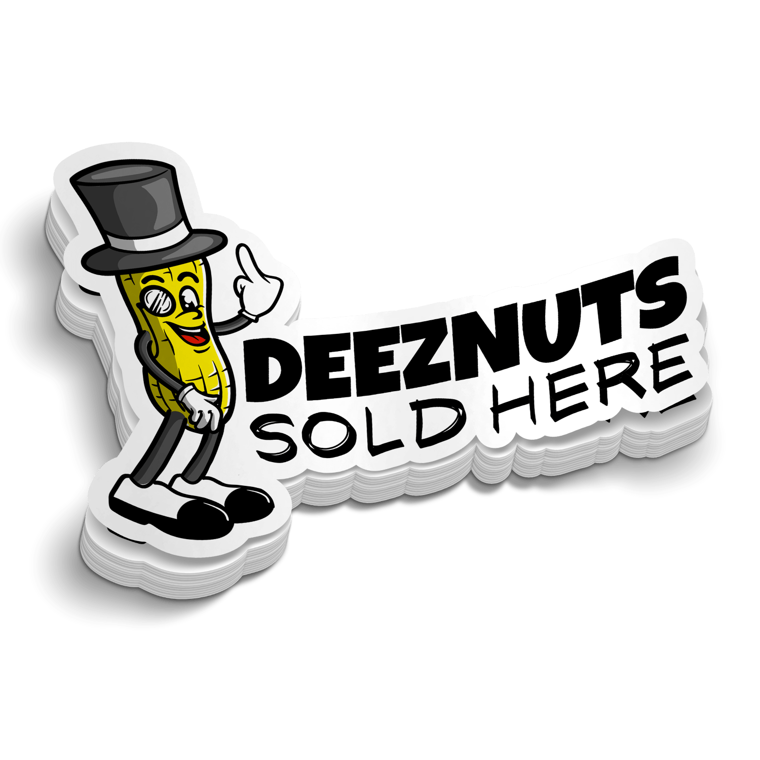 Deez Nuts Sold Here — Funny Hard Hat Vinyl Decal